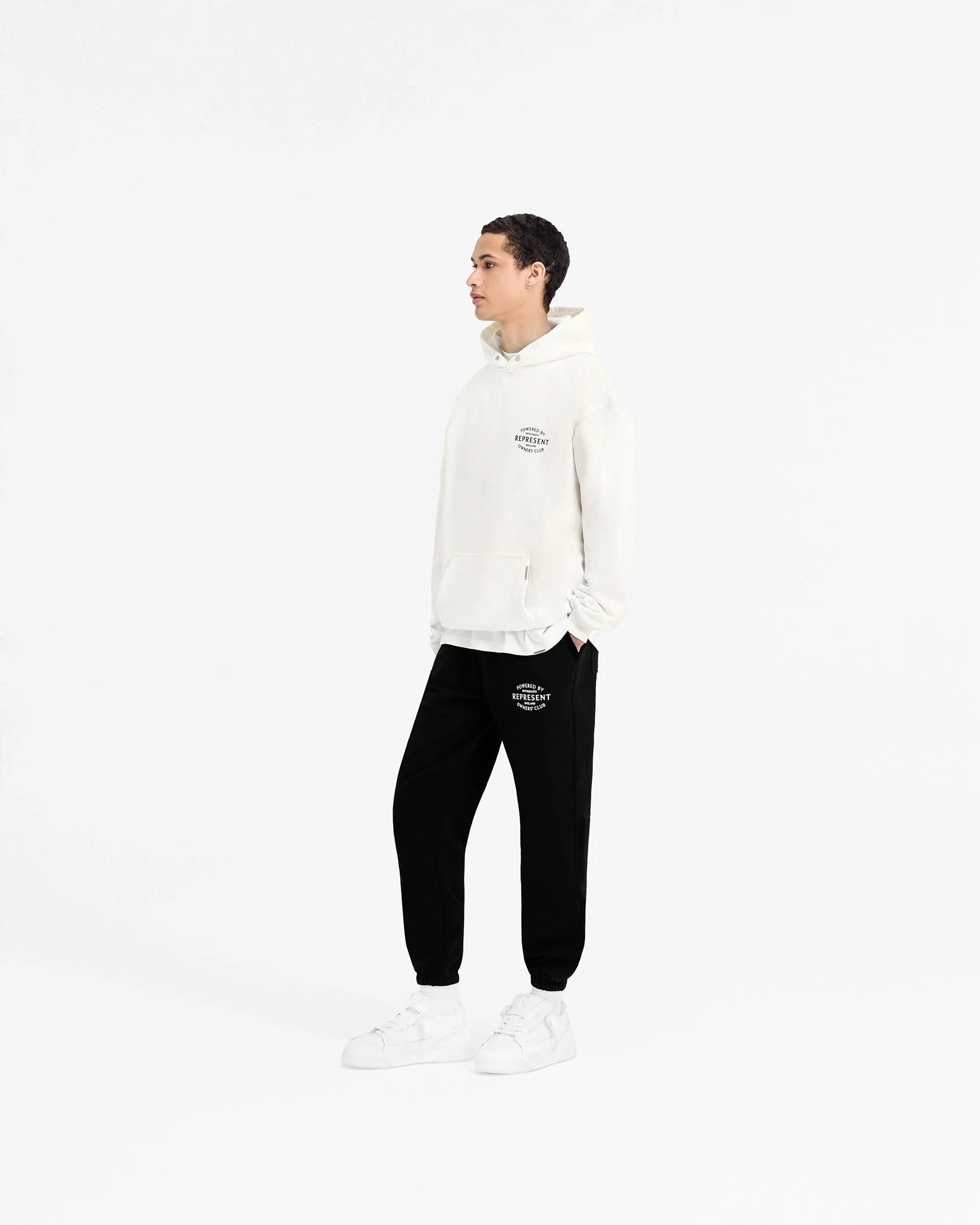 Represent Owners Club Stamp Hoodie - Flat White - Image 7