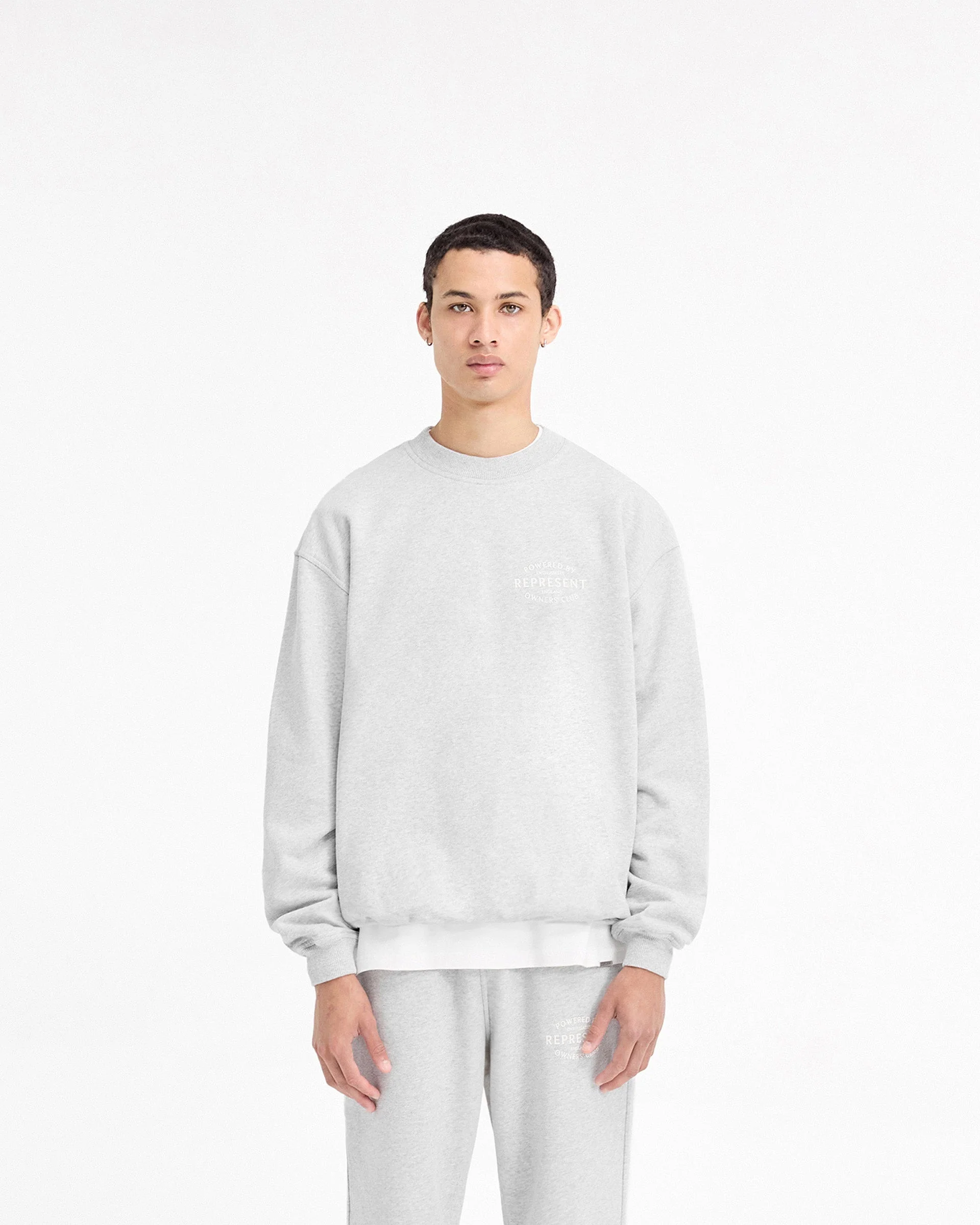 Represent Owners Club Stamp Sweater - Ash Grey - Image 3