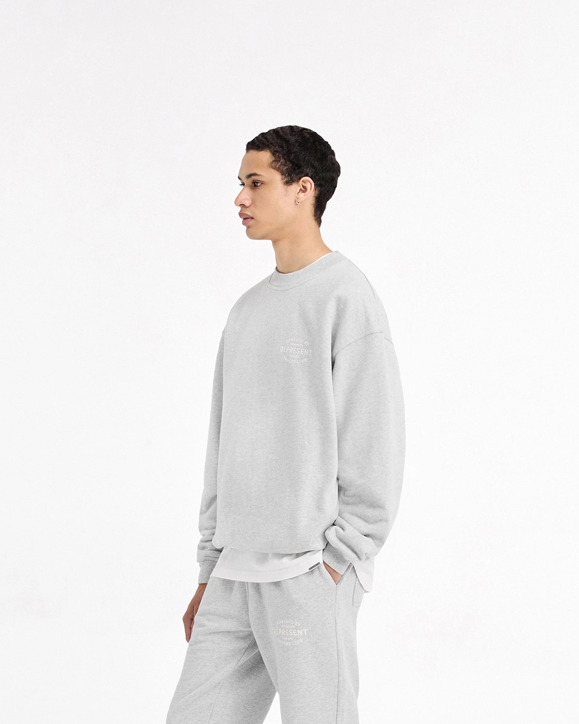 Represent Owners Club Stamp Sweater - Ash Grey - Image 4