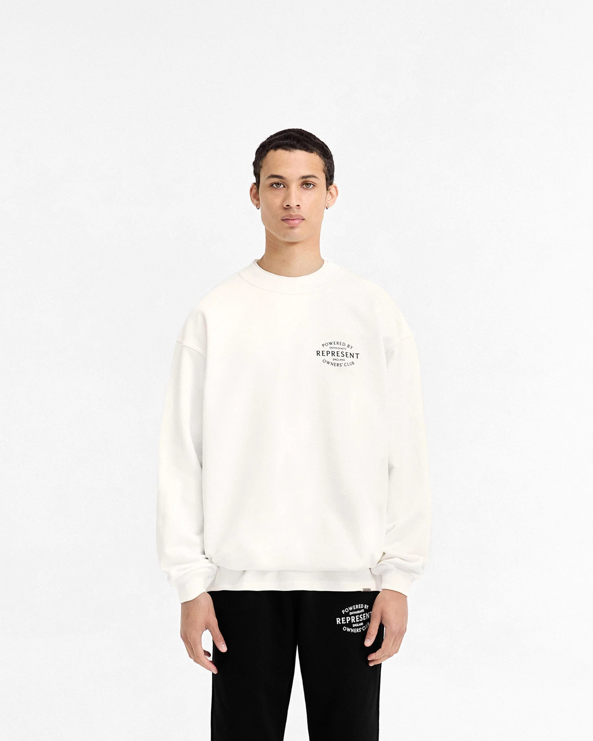 Represent Owners Club Stamp Sweater - Flat White - Image 3