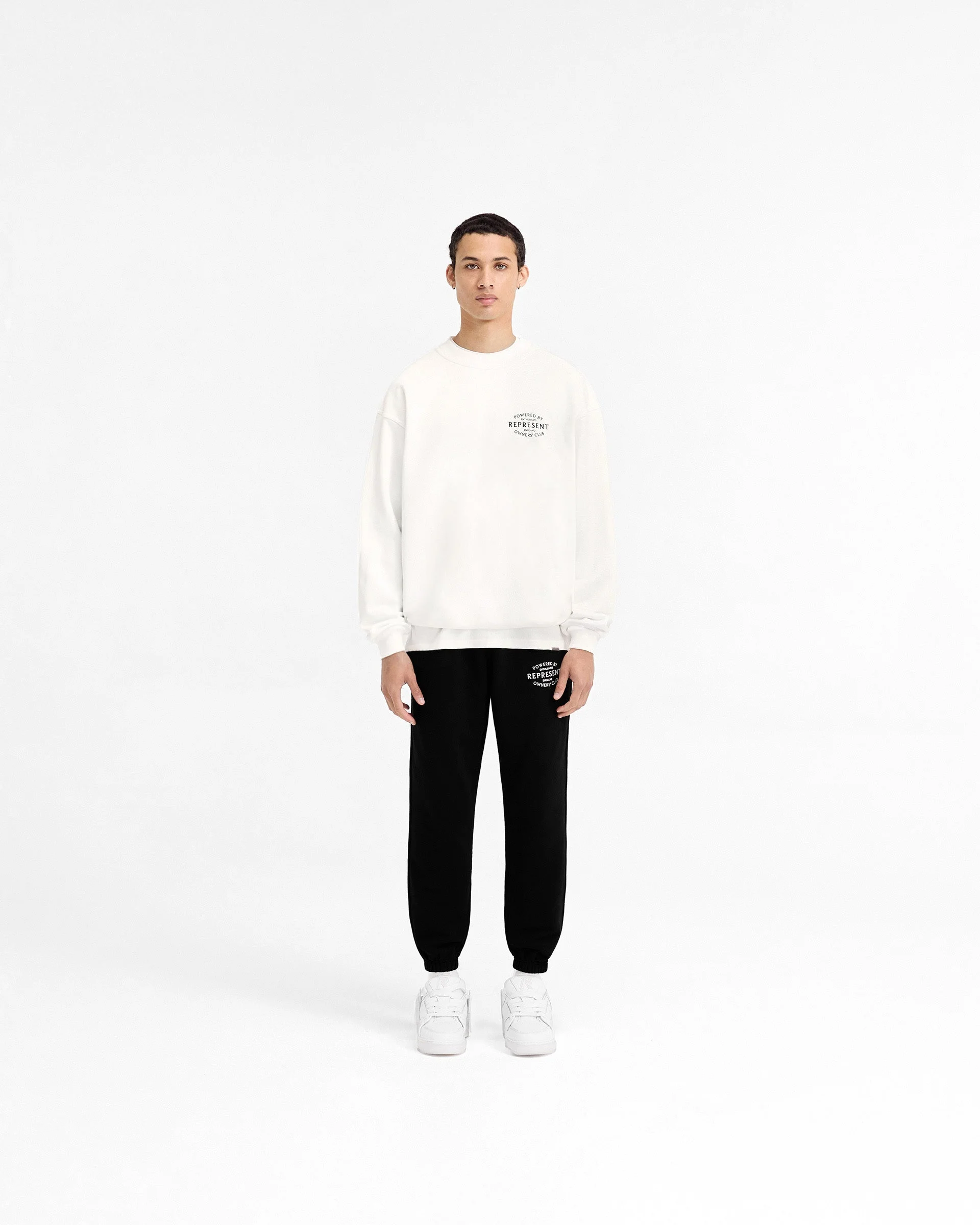 Represent Owners Club Stamp Sweater - Flat White - Image 6
