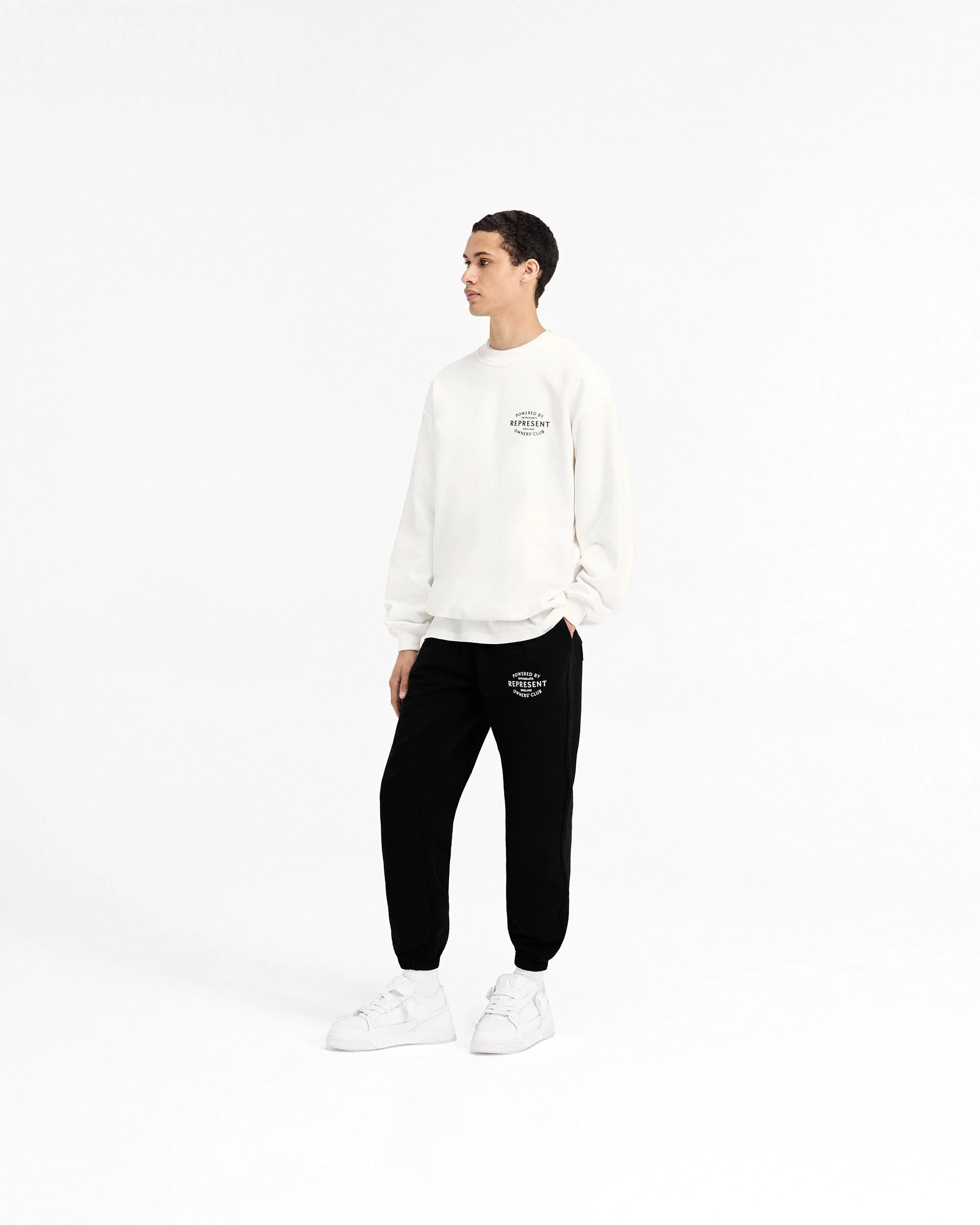Represent Owners Club Stamp Sweater - Flat White - Image 7