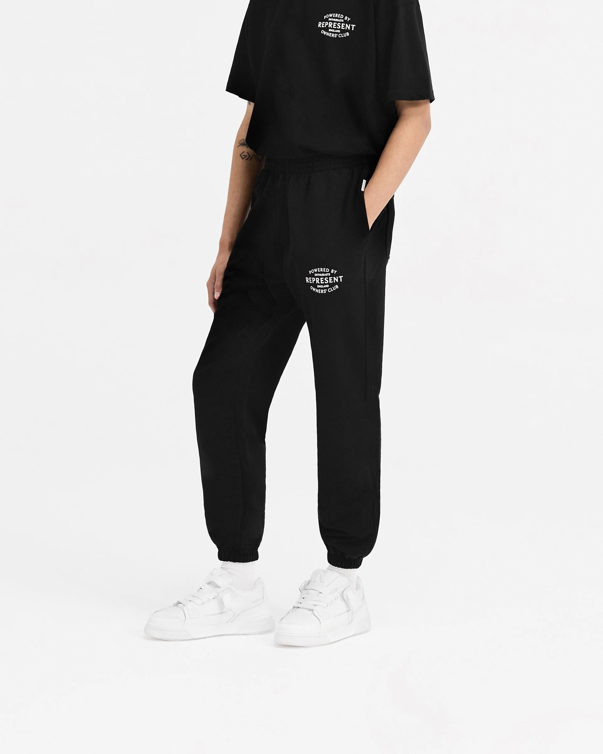 Represent Owners Club Stamp Sweatpant - Jet Black - Image 2