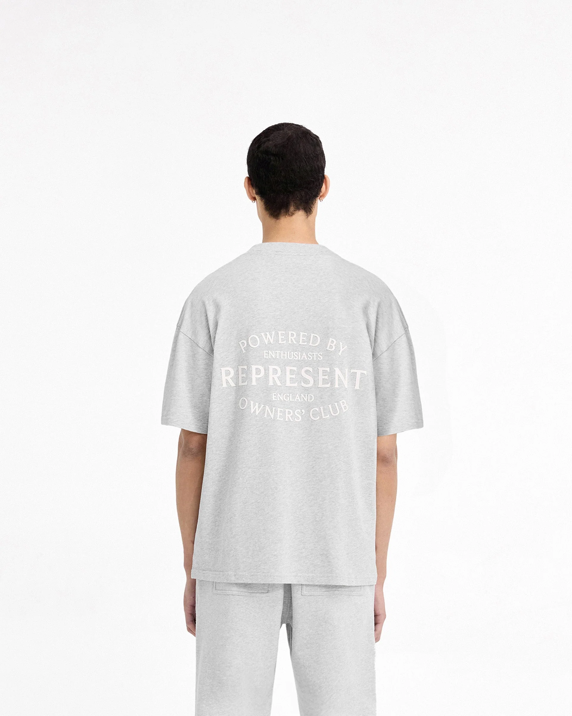 Represent Owners Club Stamp T-Shirt - Ash Grey - Image 5