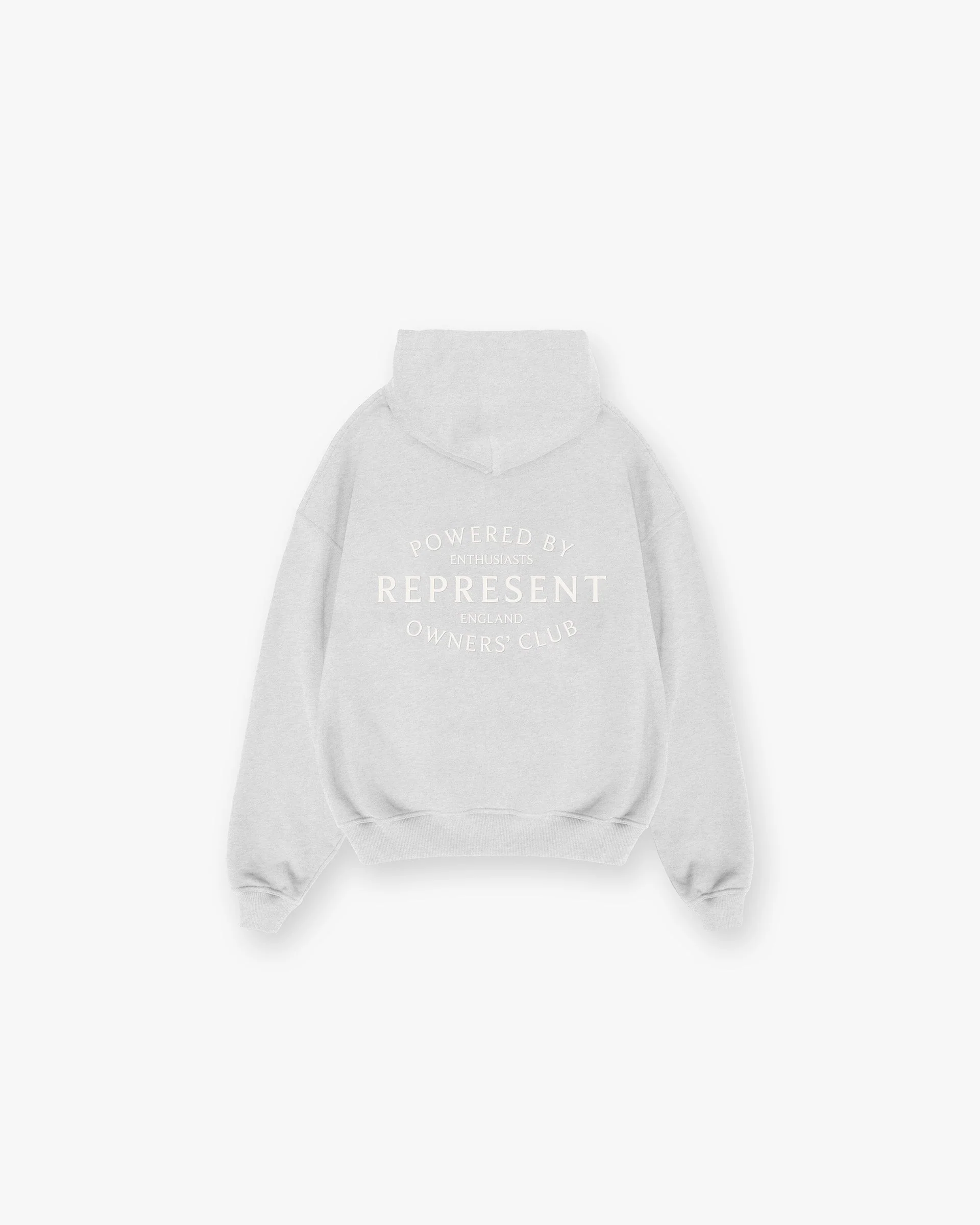 Represent Owners Club Stamp Zip Up Hoodie - Ash Grey - Image 2