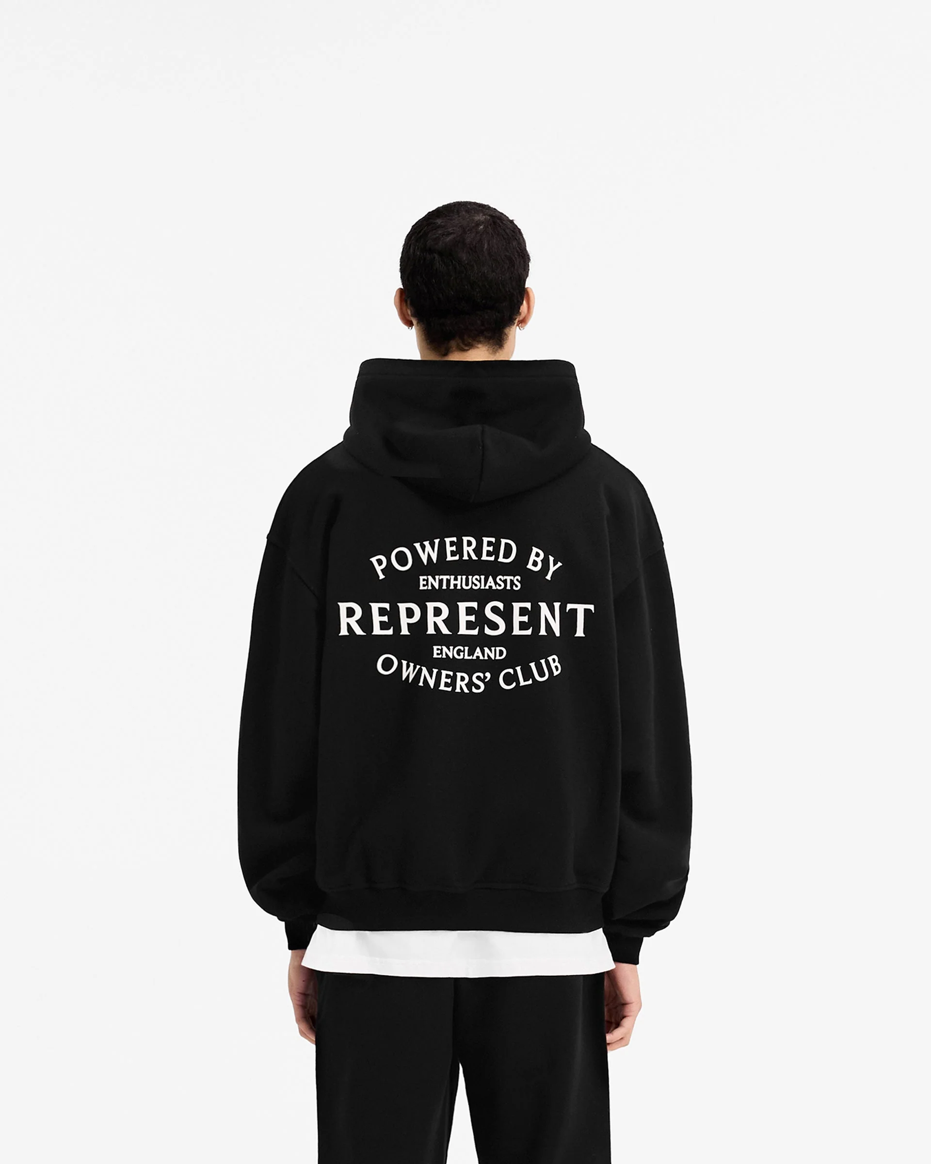 Represent Owners Club Stamp Zip Up Hoodie - Jet Black - Image 5