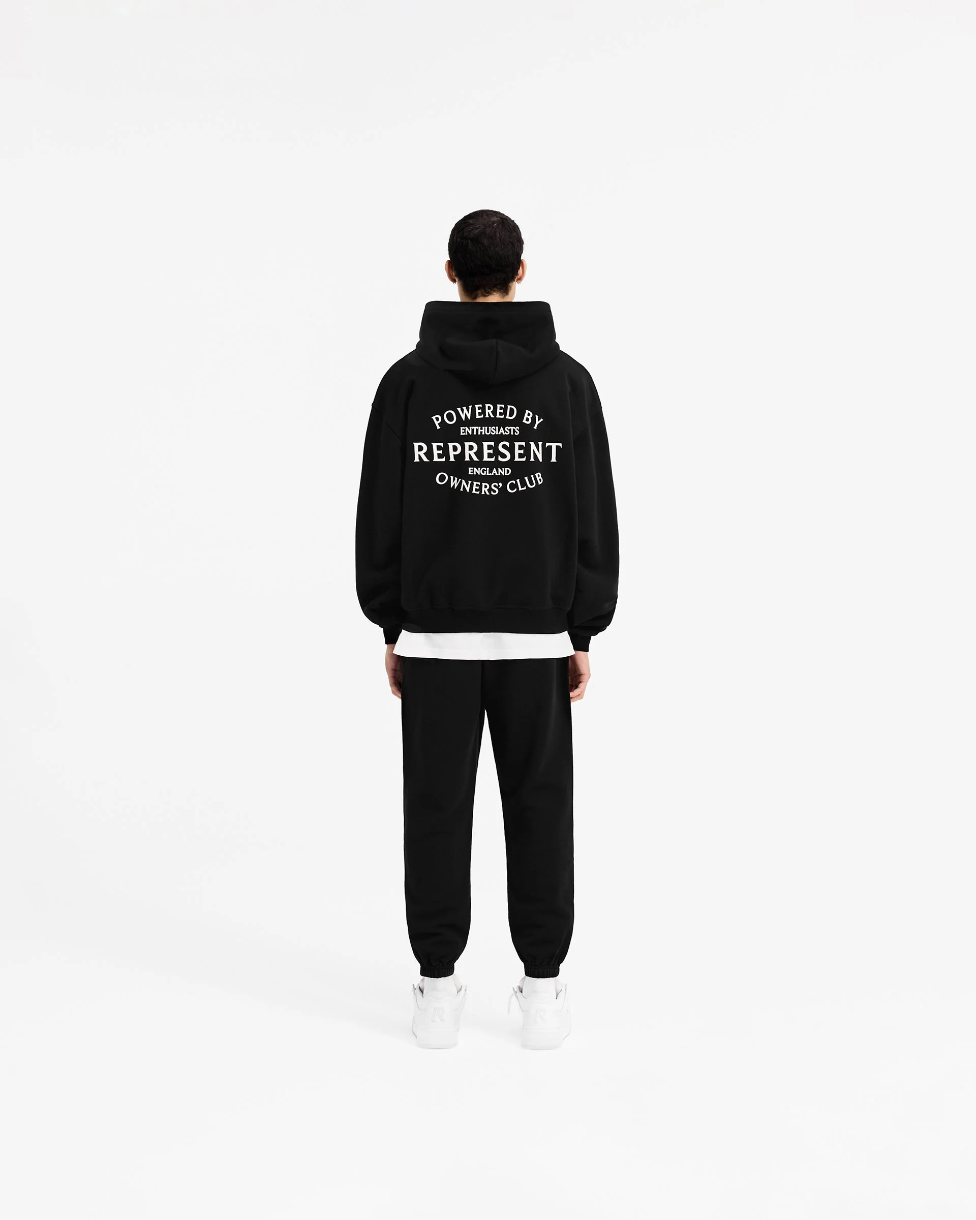 Represent Owners Club Stamp Zip Up Hoodie - Jet Black - Image 8