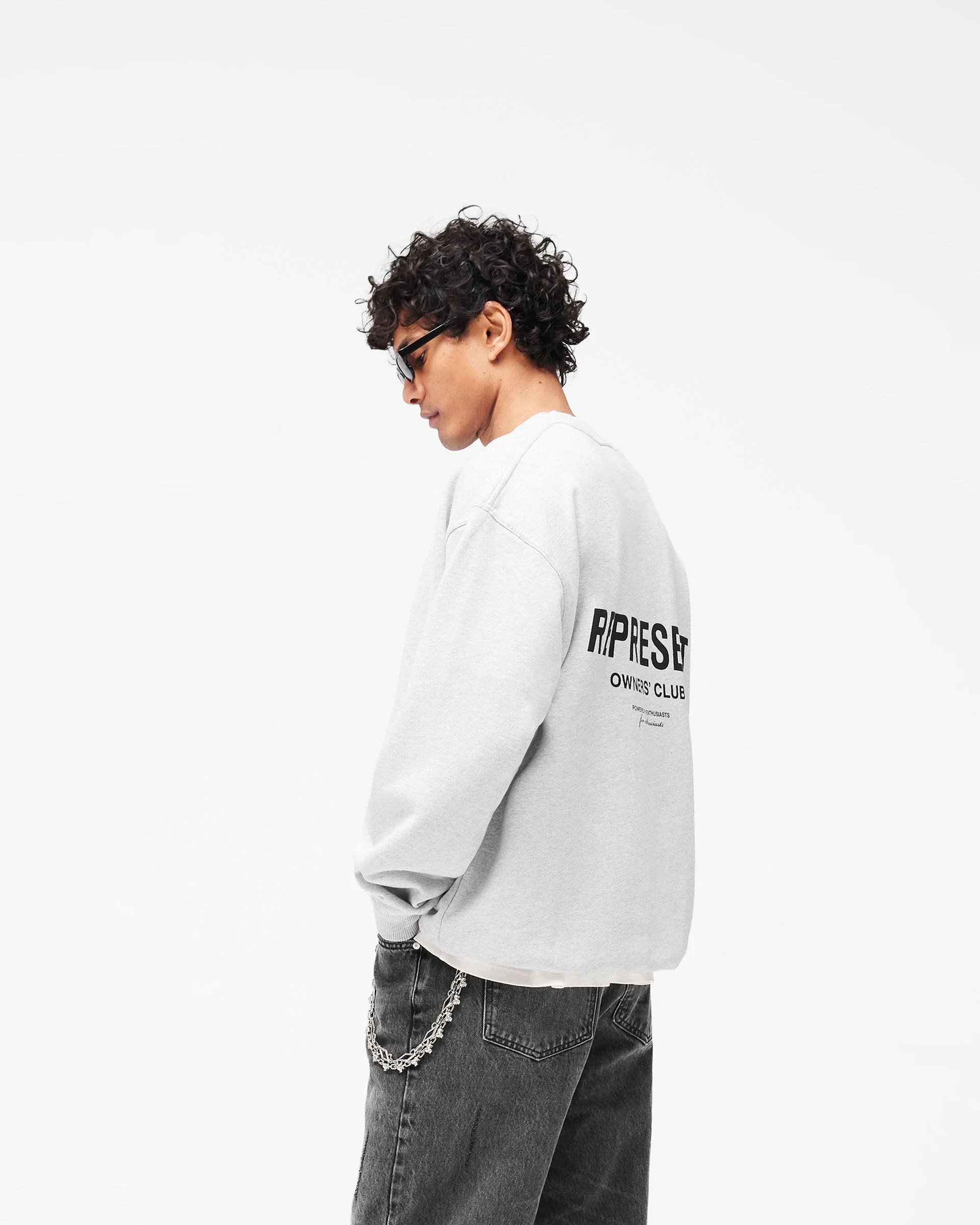 Represent Owners Club Sweater - Ash Grey - Image 4