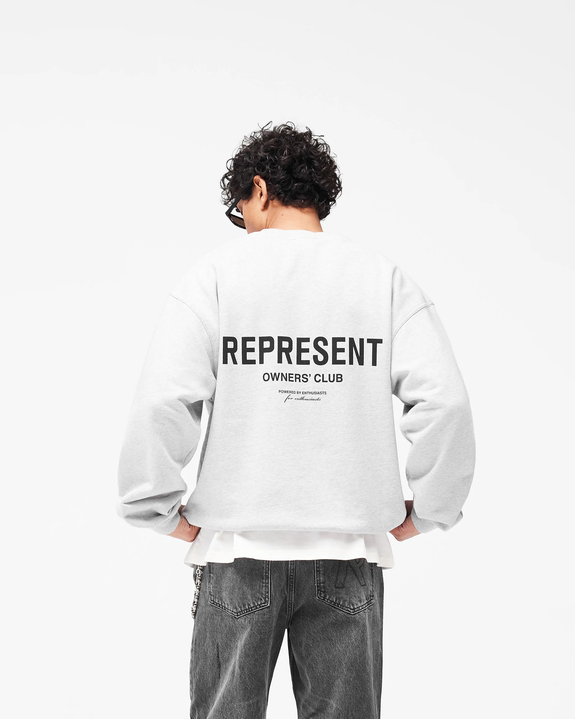 Represent Owners Club Sweater - Ash Grey - Image 5