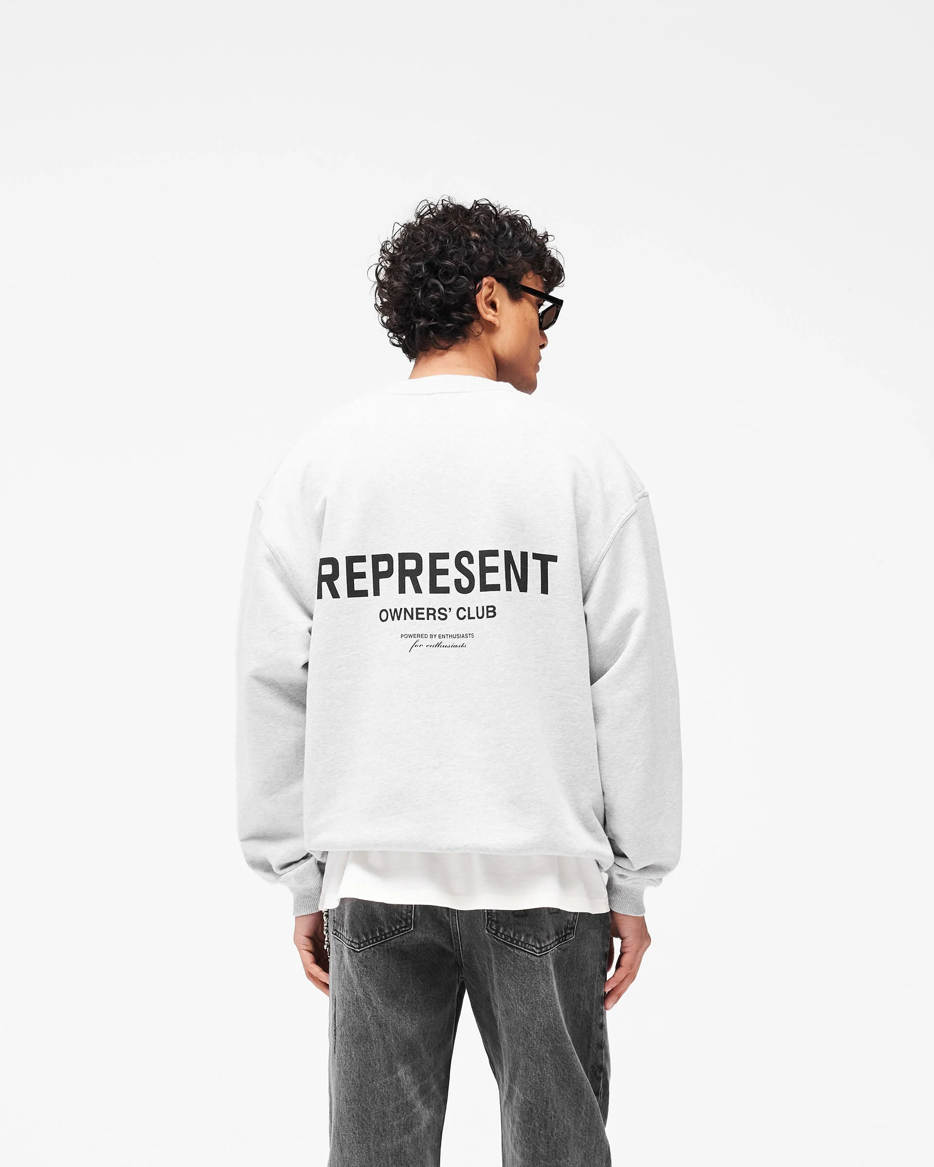 Represent Owners Club Sweater - Ash Grey - Image 6