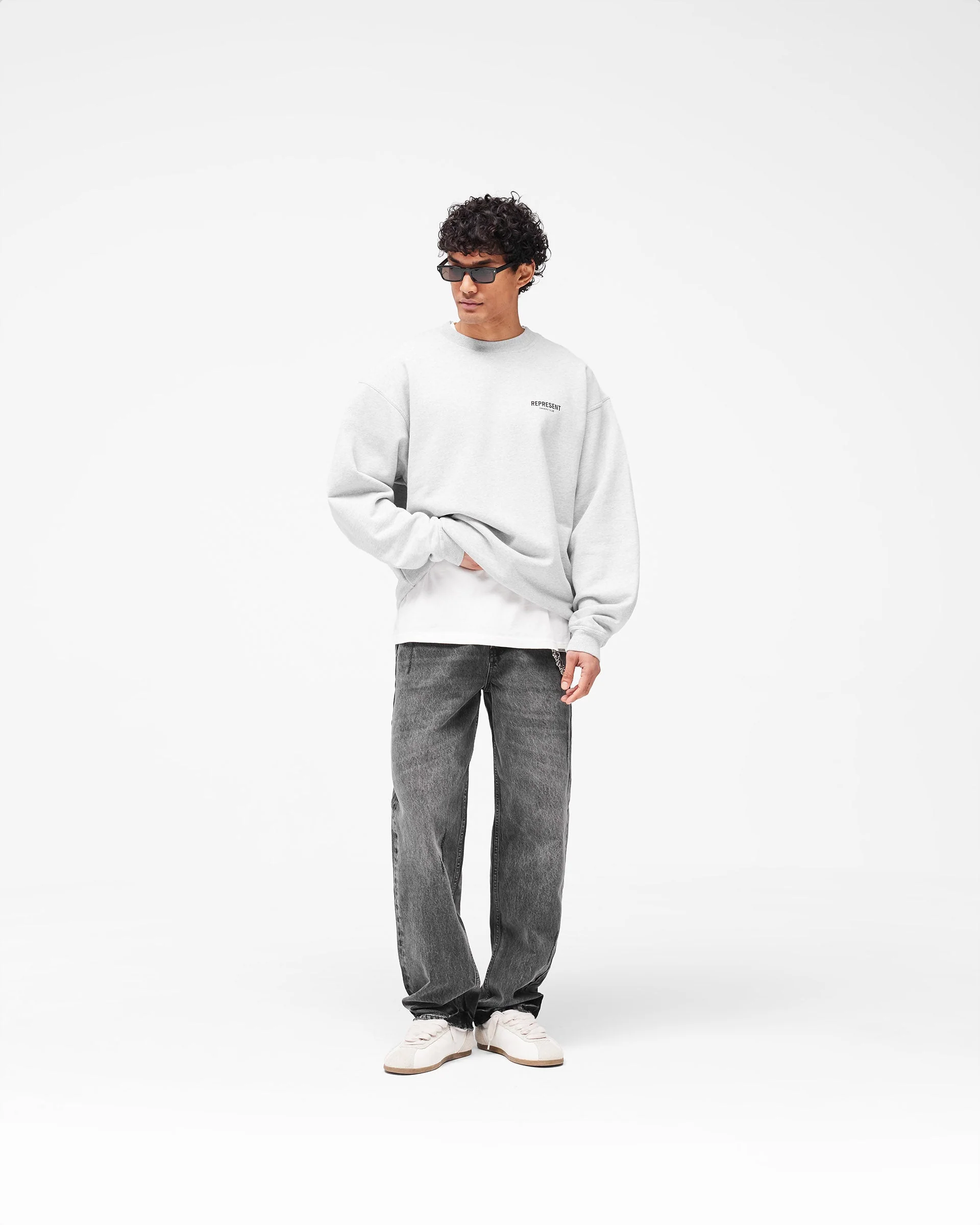Represent Owners Club Sweater - Ash Grey - Image 7