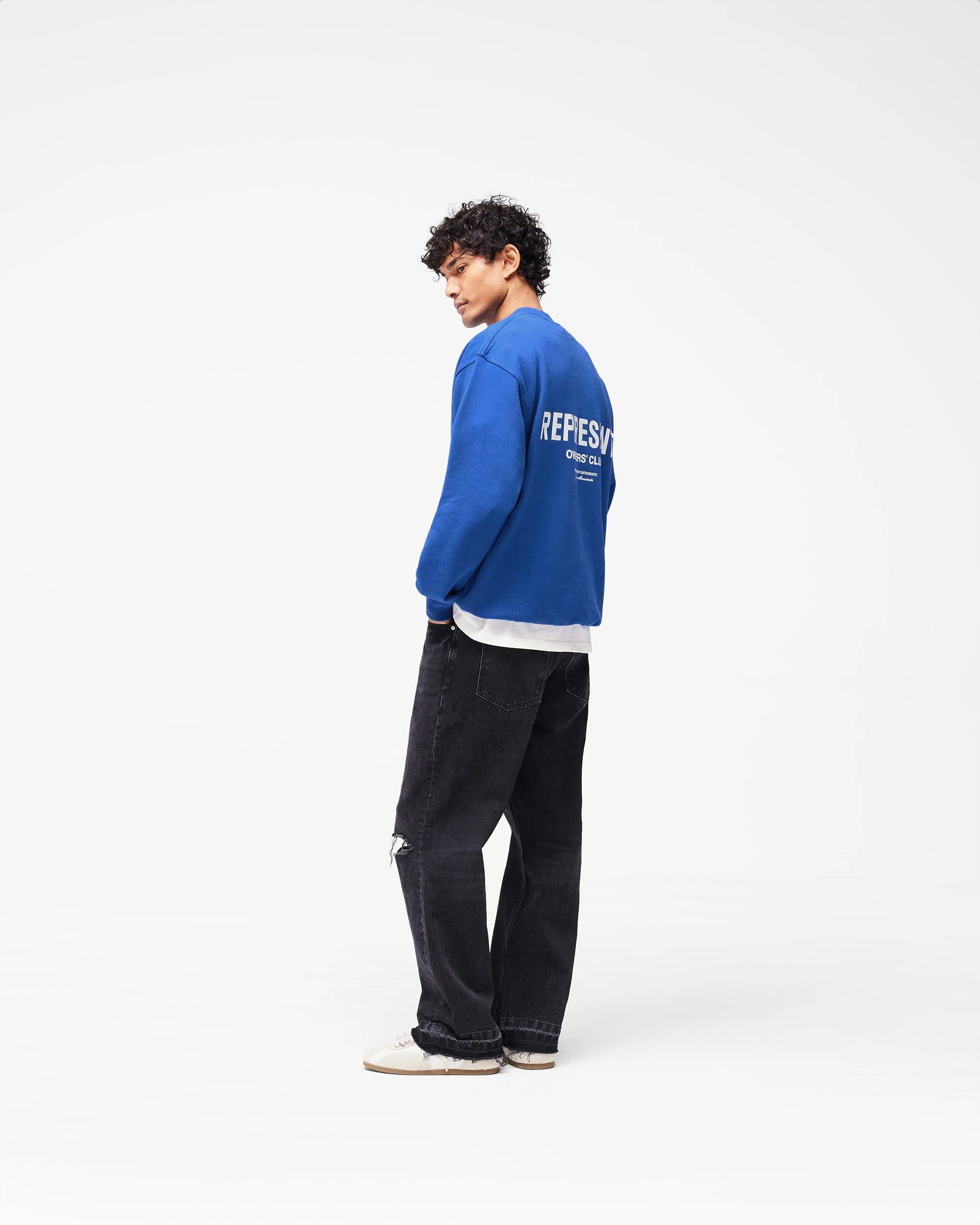 Represent Owners Club Sweater - Cobalt - Image 9