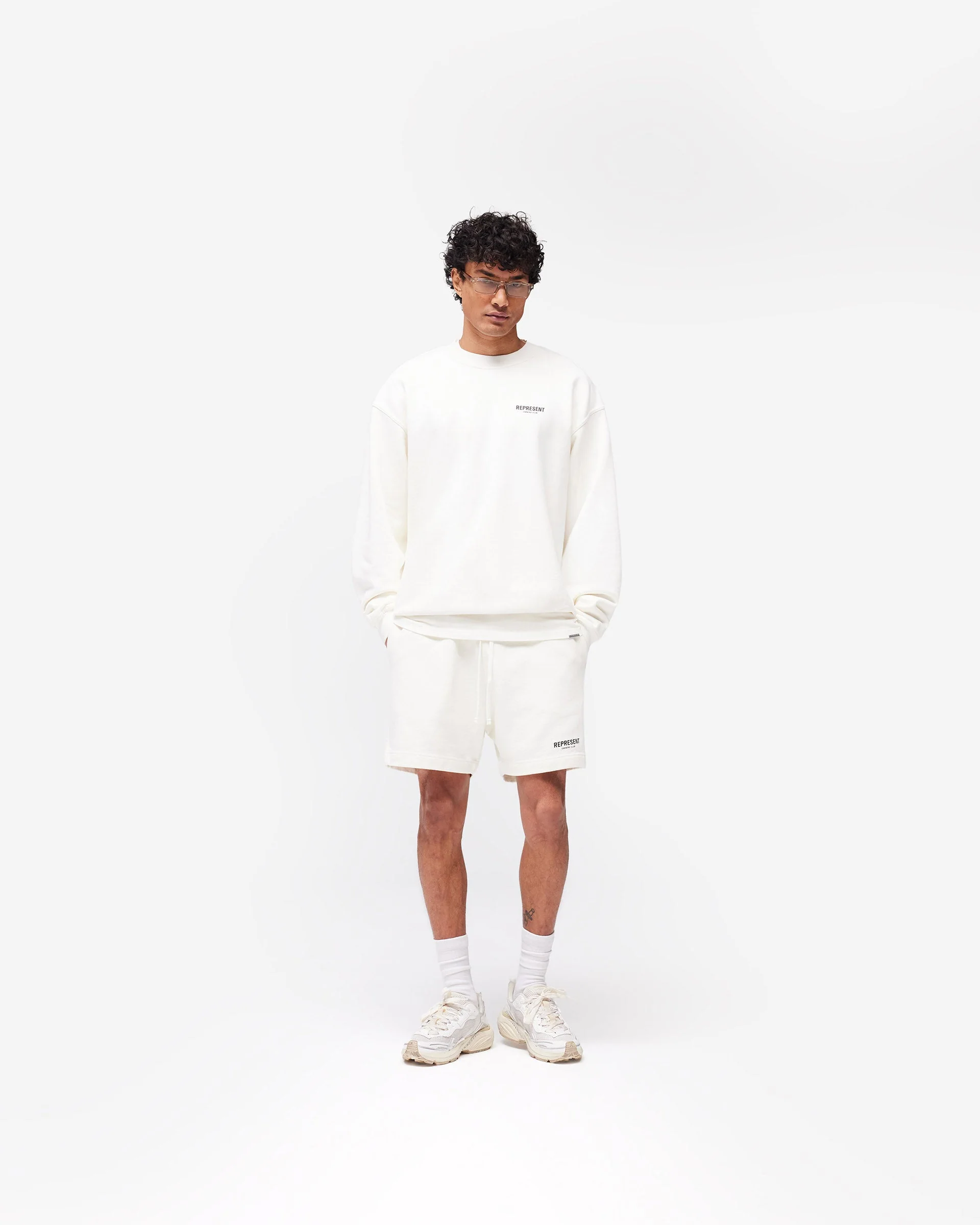 Represent Owners Club Sweater - Flat White - Image 7