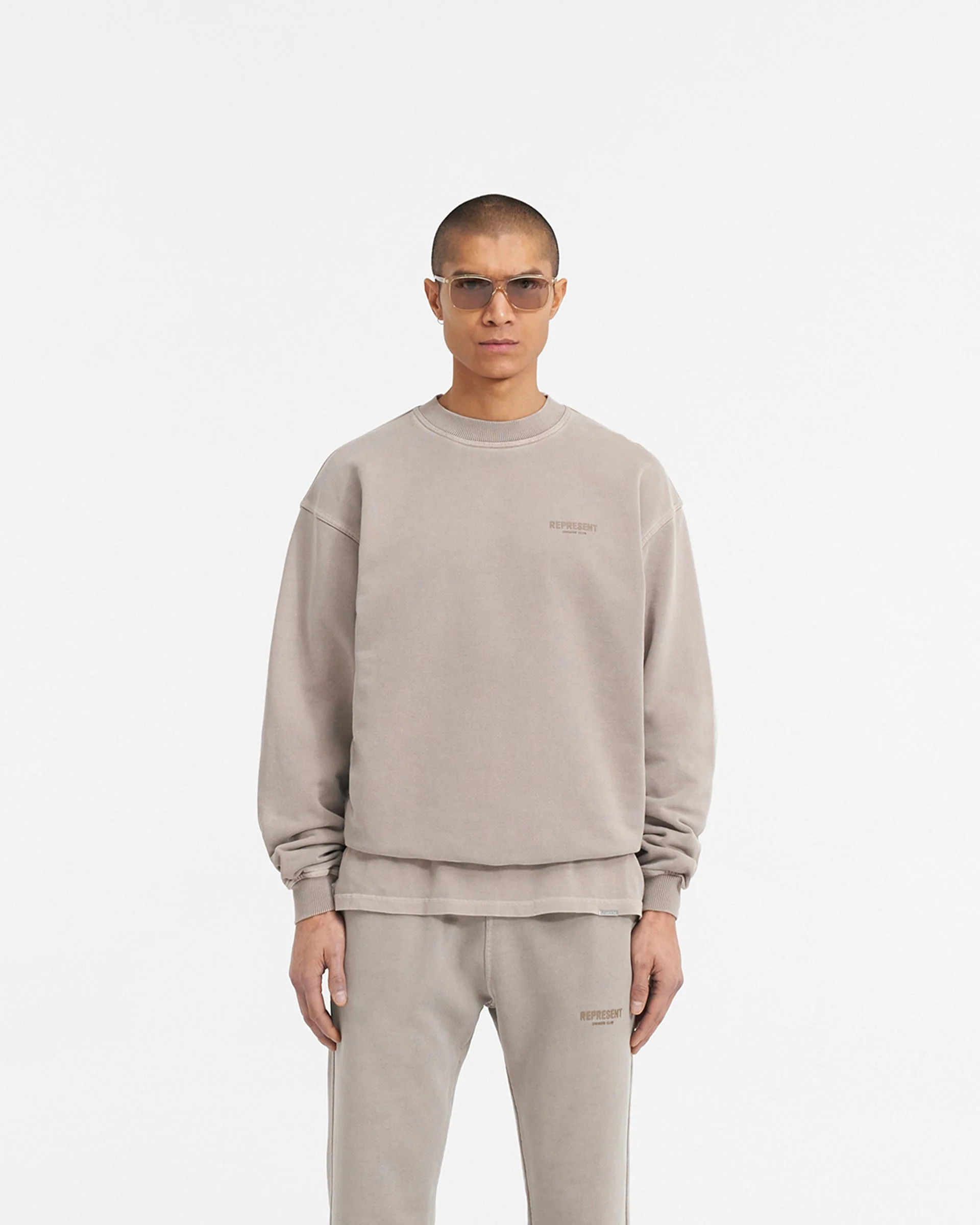 Represent Owners Club Sweater - Mushroom - Image 3