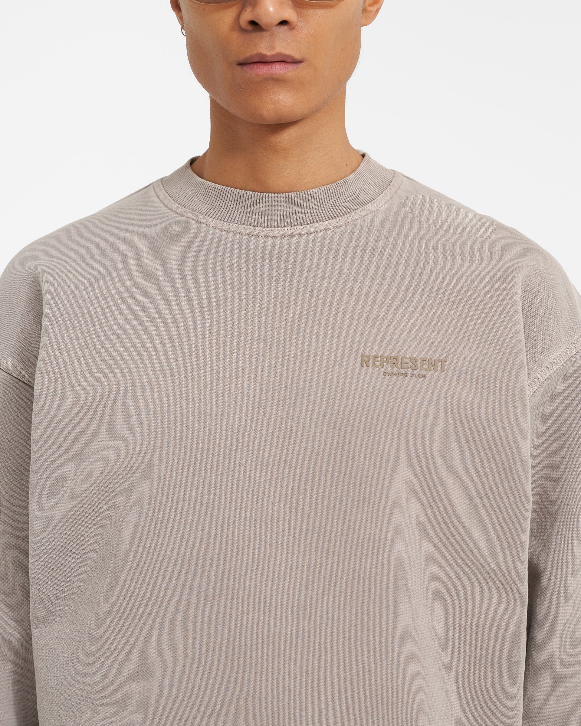 Represent Owners Club Sweater - Mushroom - Image 5