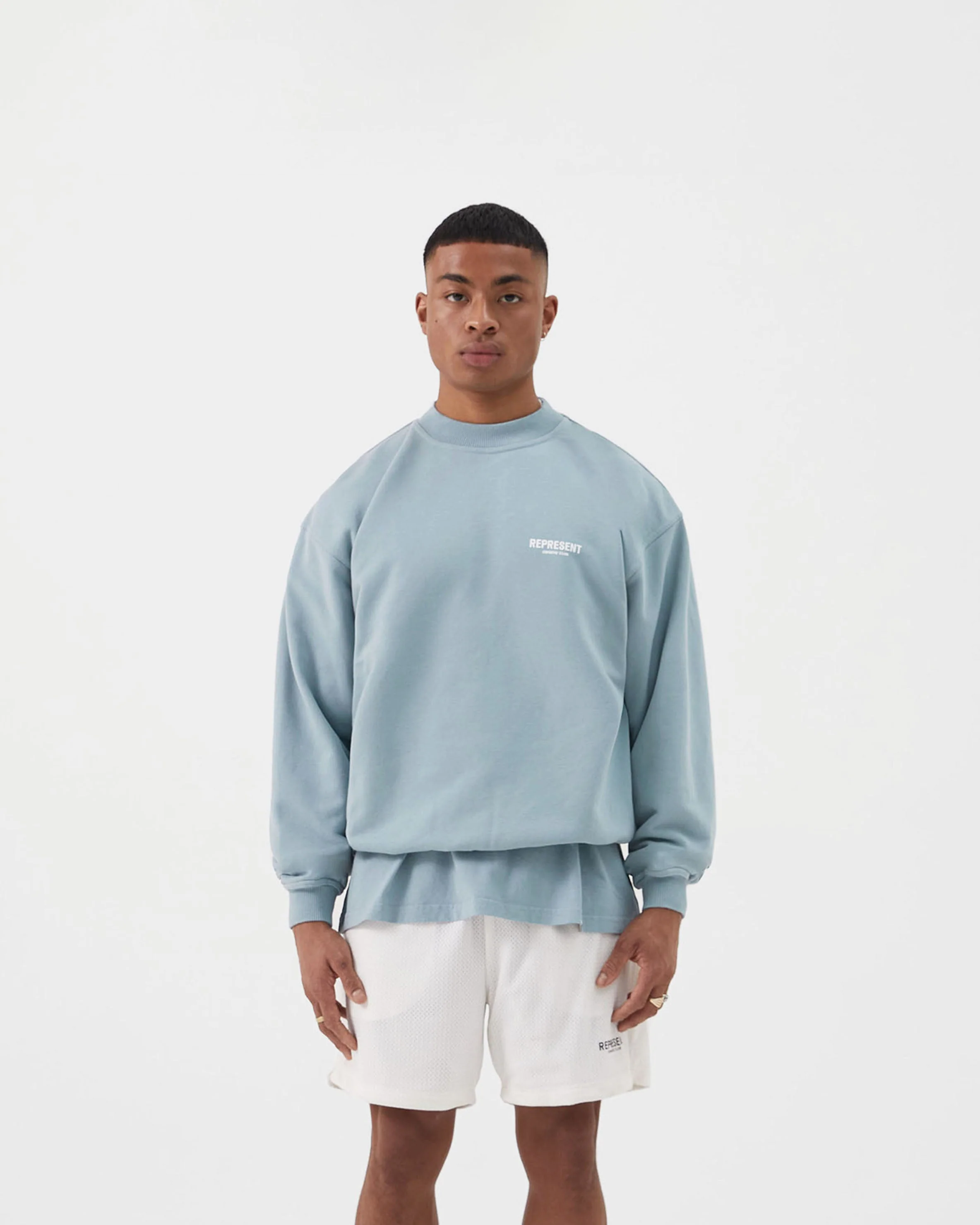 Represent Owners Club Sweater - Powder Blue - Image 3