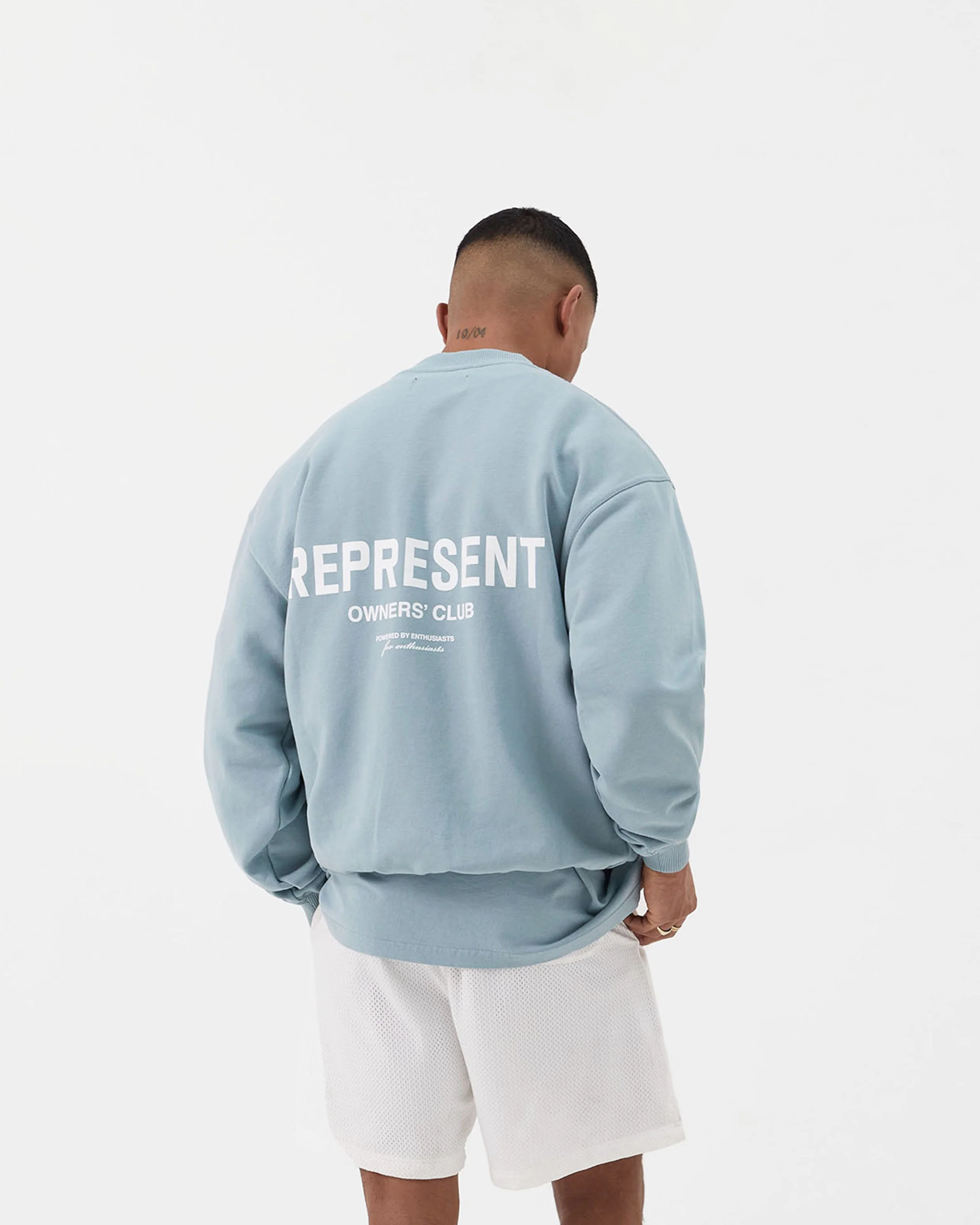 Represent Owners Club Sweater - Powder Blue - Image 4