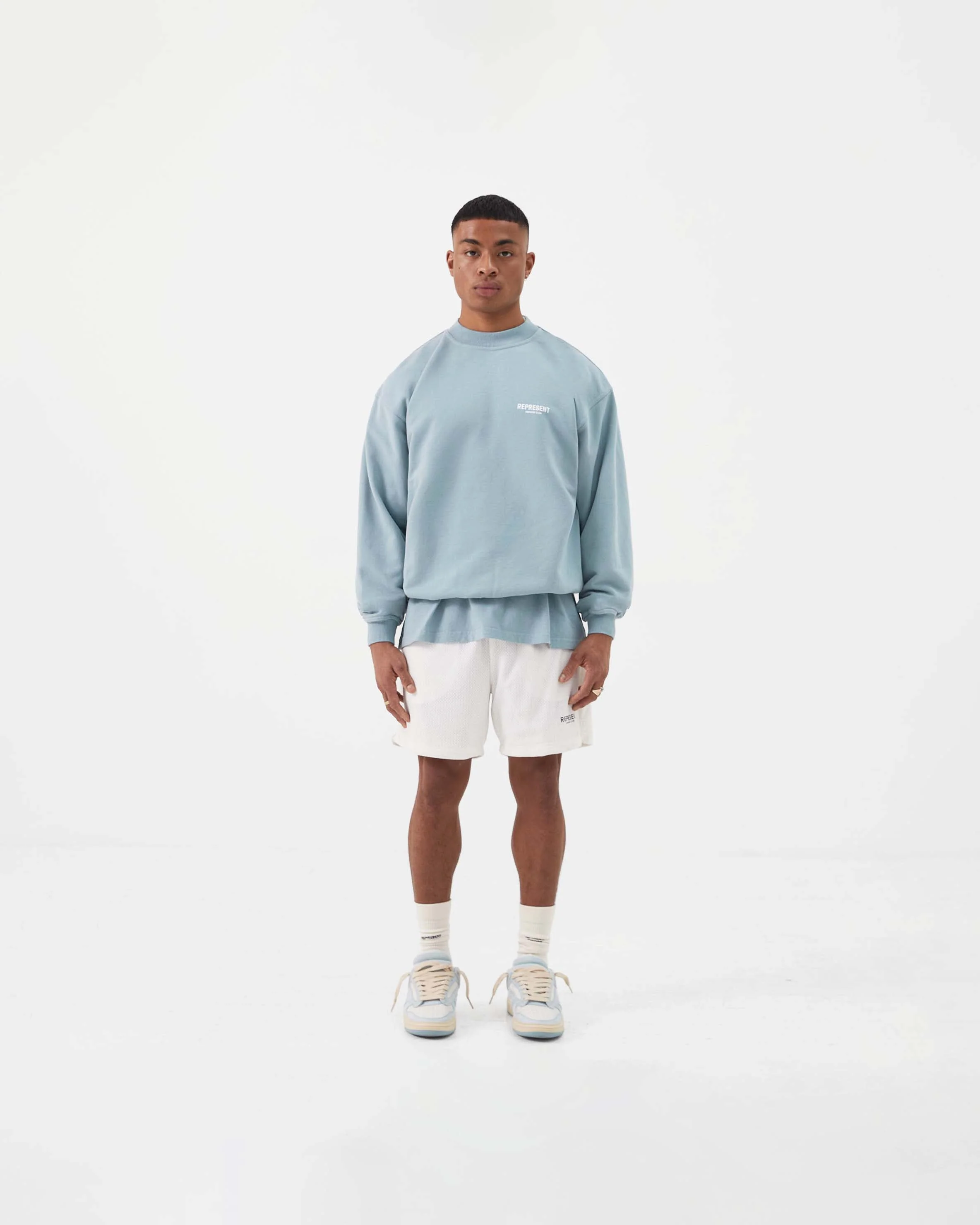 Represent Owners Club Sweater - Powder Blue - Image 5