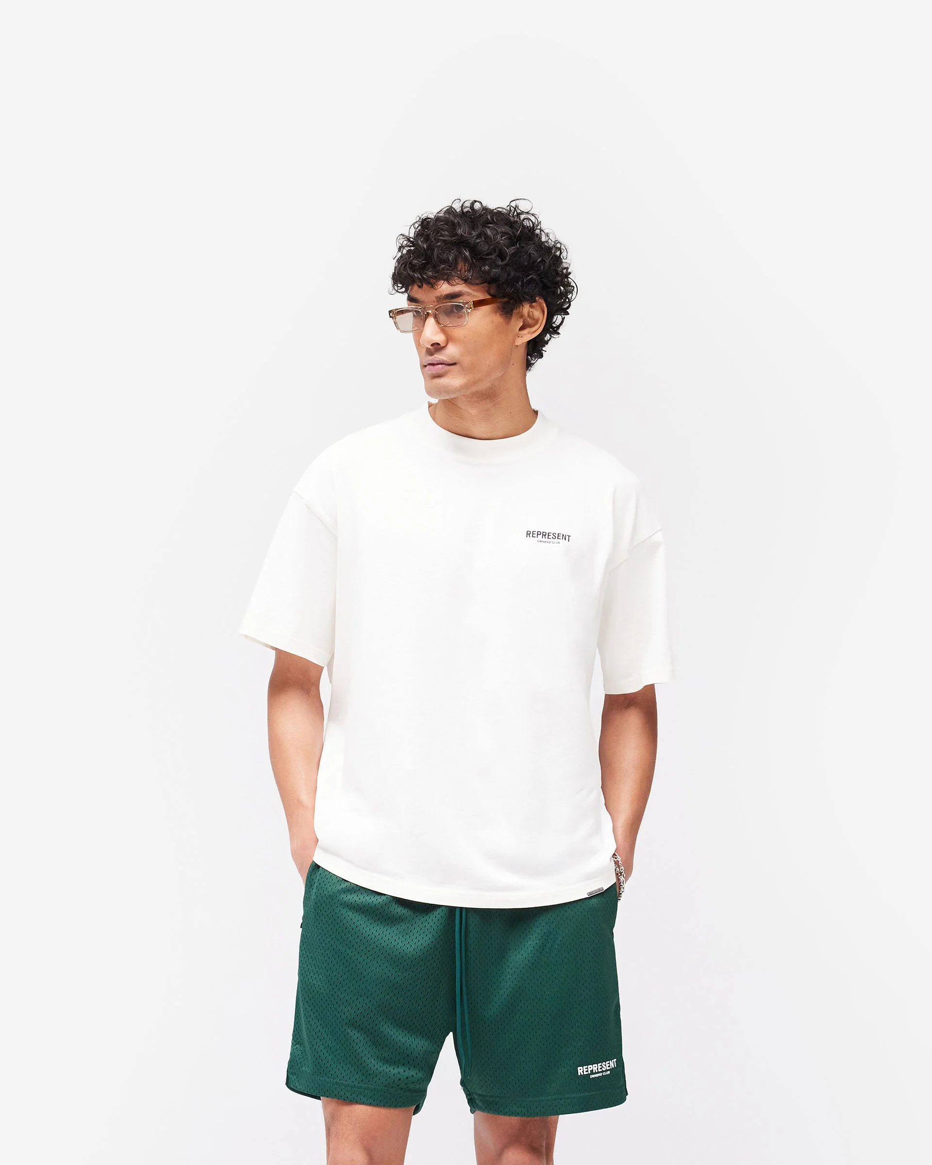 Represent Owners Club T-Shirt - Flat White - Image 3