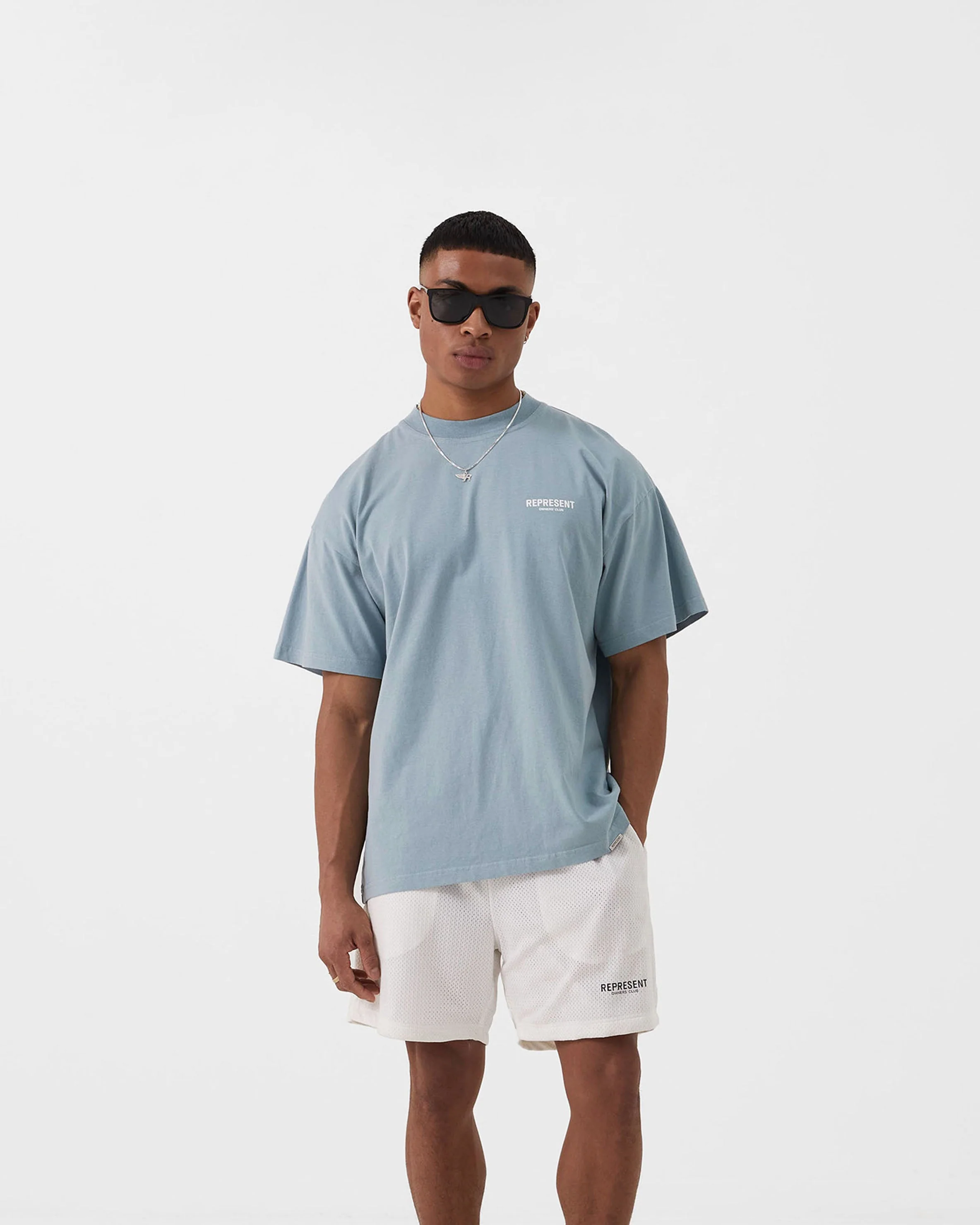 Represent Owners Club T-Shirt - Powder Blue - Image 3