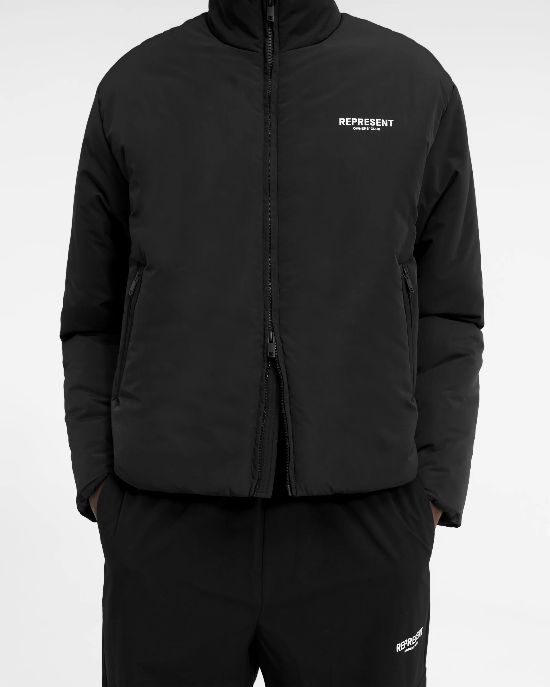 Represent Owners Club Wadded Jacket - Black - Image 5