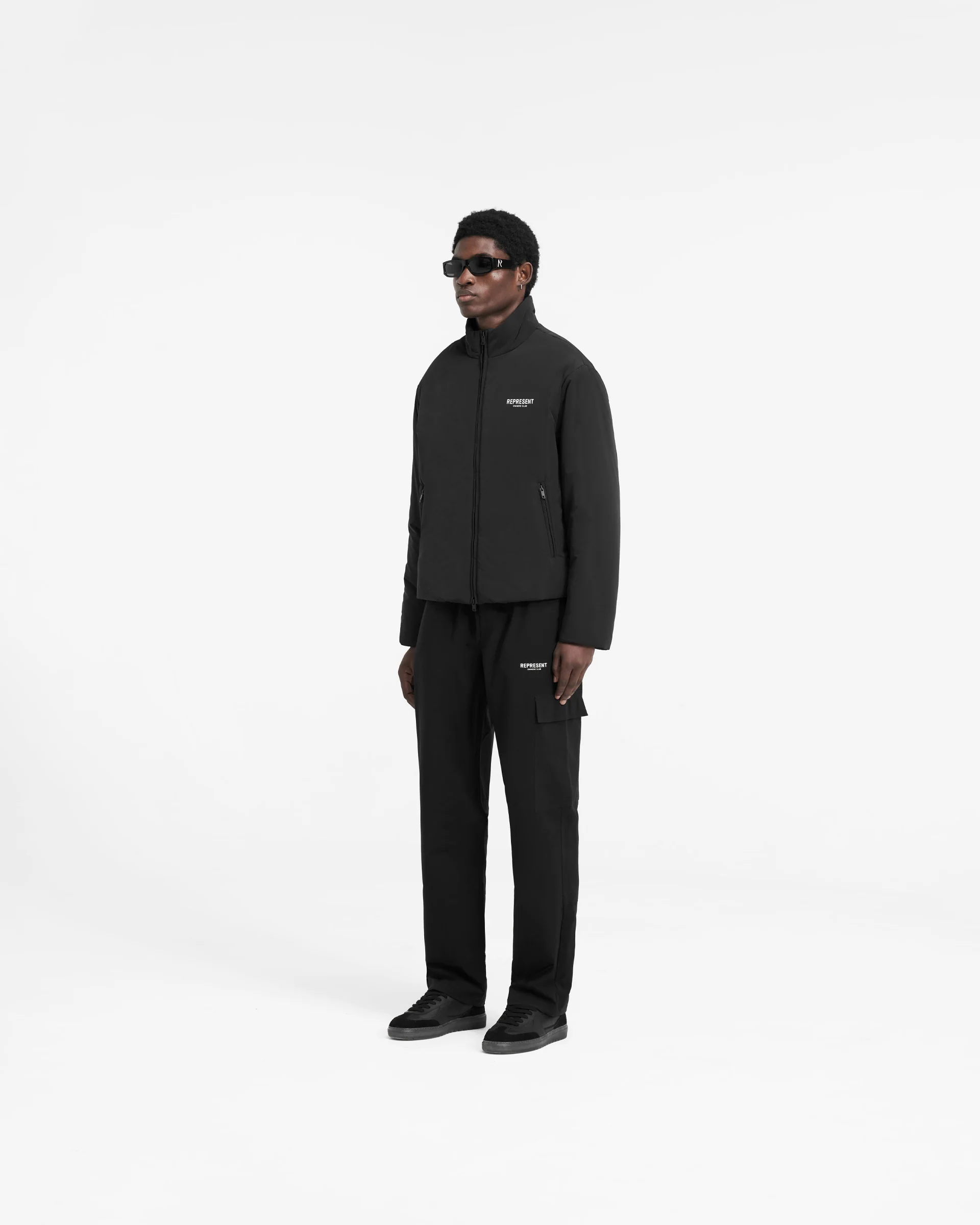 Represent Owners Club Wadded Jacket - Black - Image 7