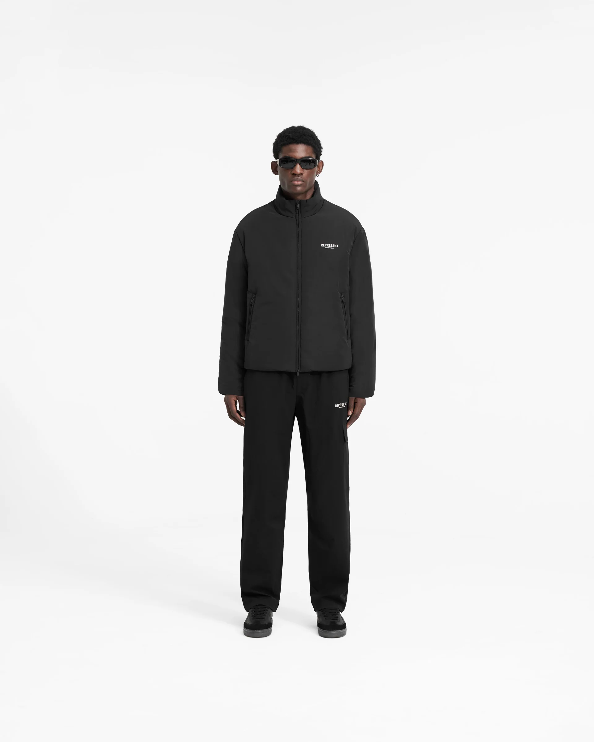Represent Owners Club Wadded Jacket - Black - Image 8