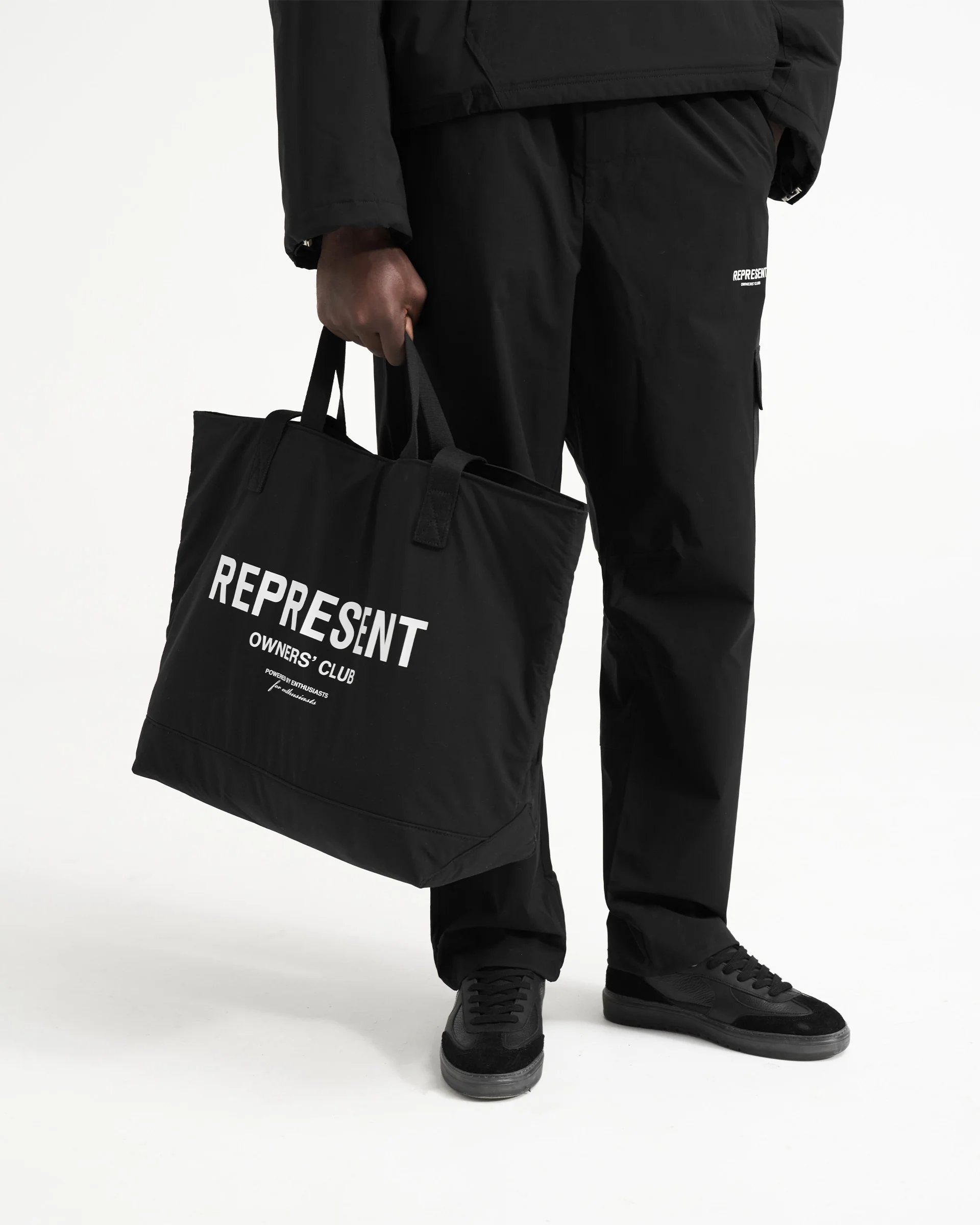 Represent Owners Club Woven Tote Bag - Black - Image 3