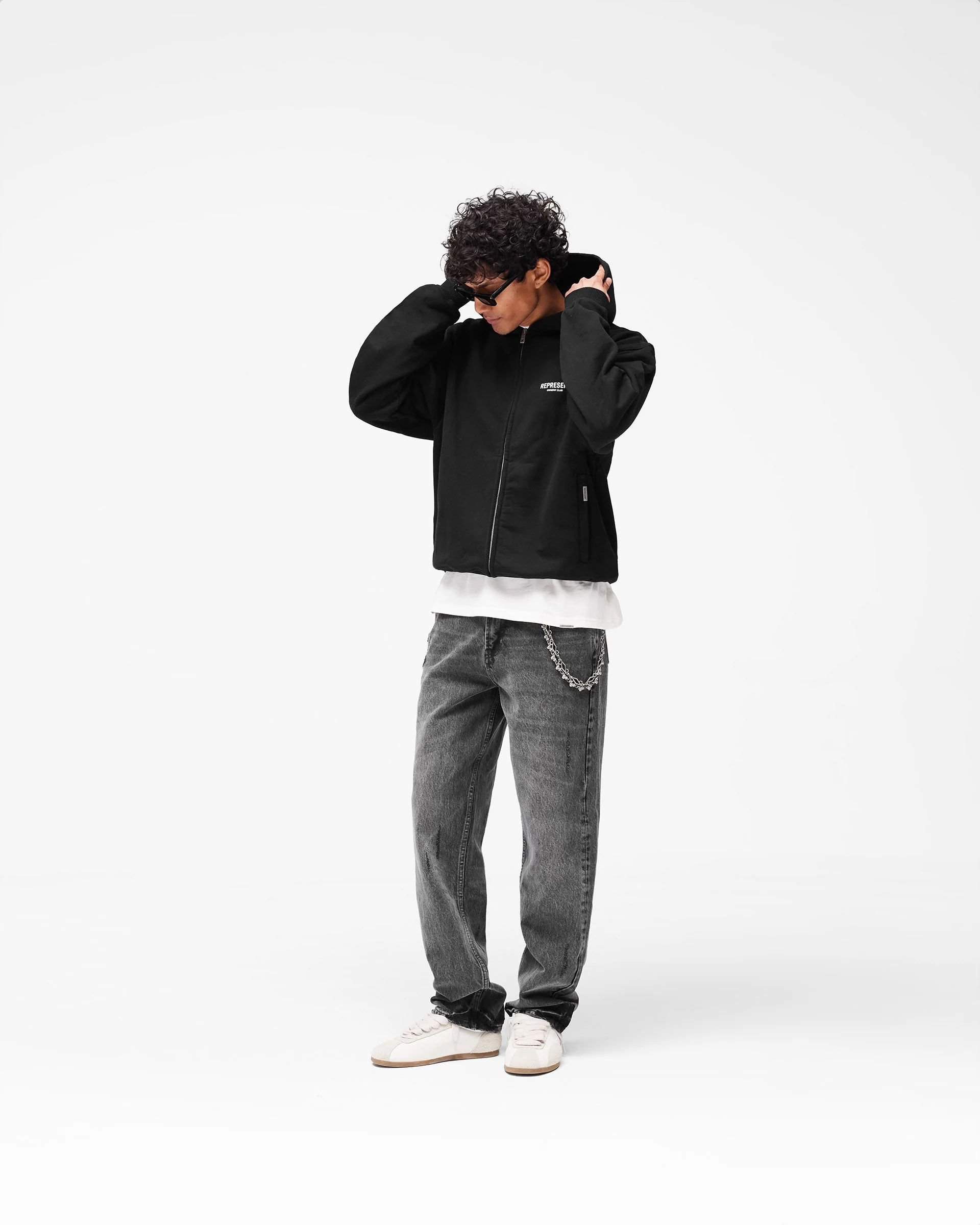 Represent Owners Club Zip Hoodie - Black - Image 10