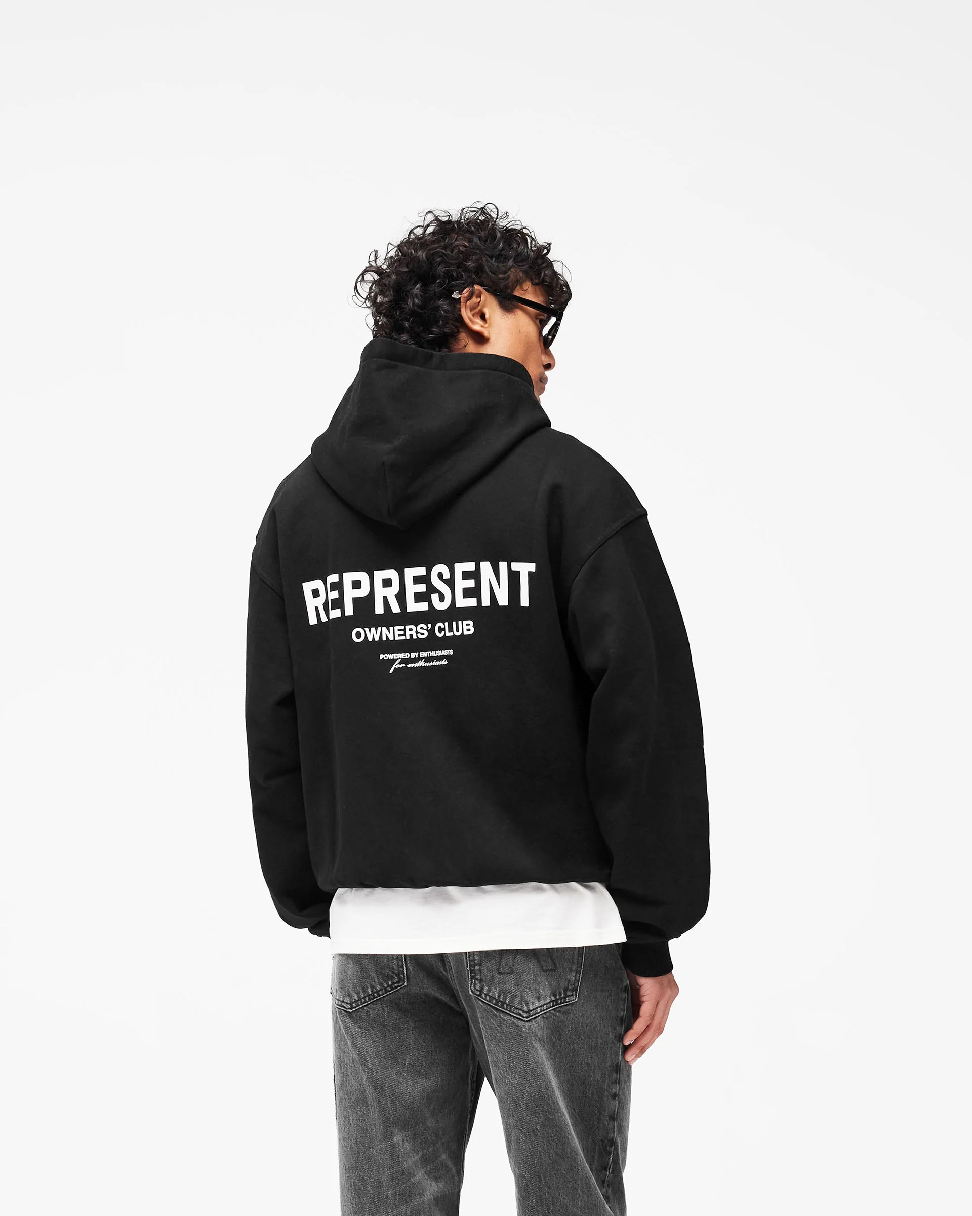 Represent Owners Club Zip Hoodie - Black - Image 7