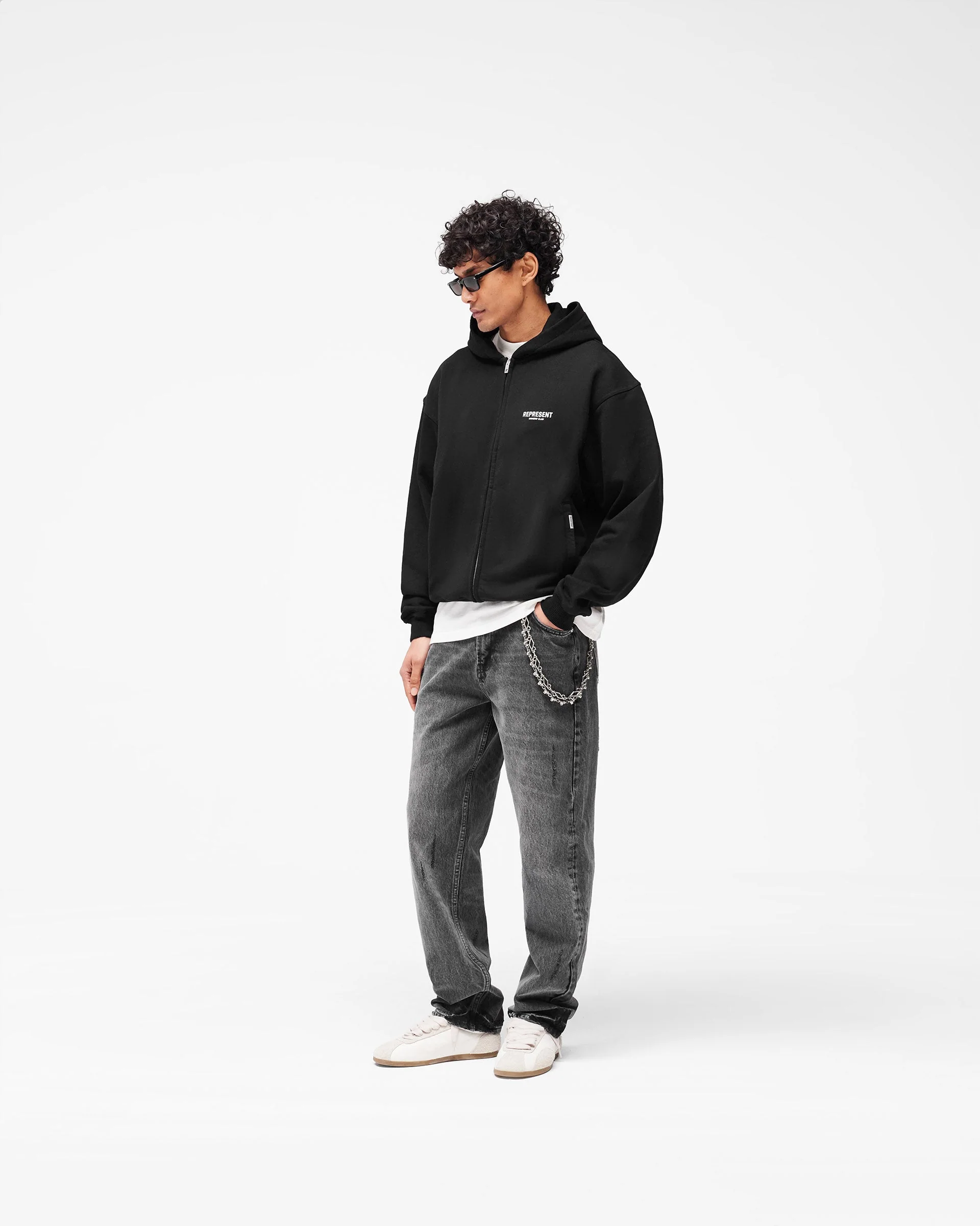 Represent Owners Club Zip Hoodie - Black - Image 9