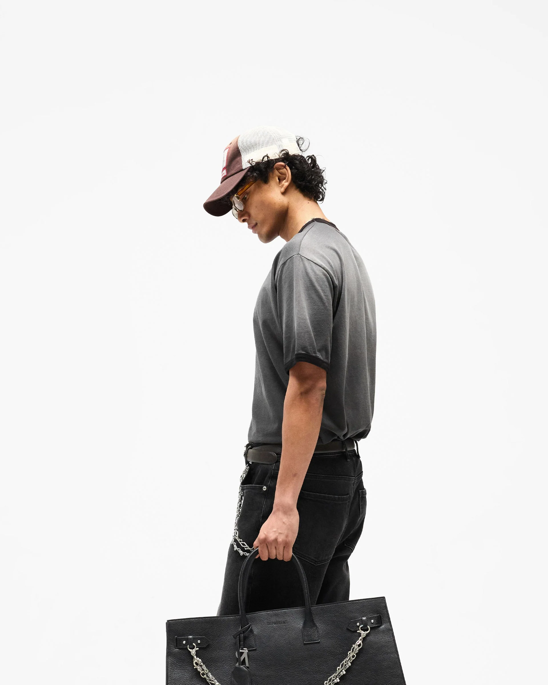 Represent Ringer T-Shirt - Stained Black - Image 4