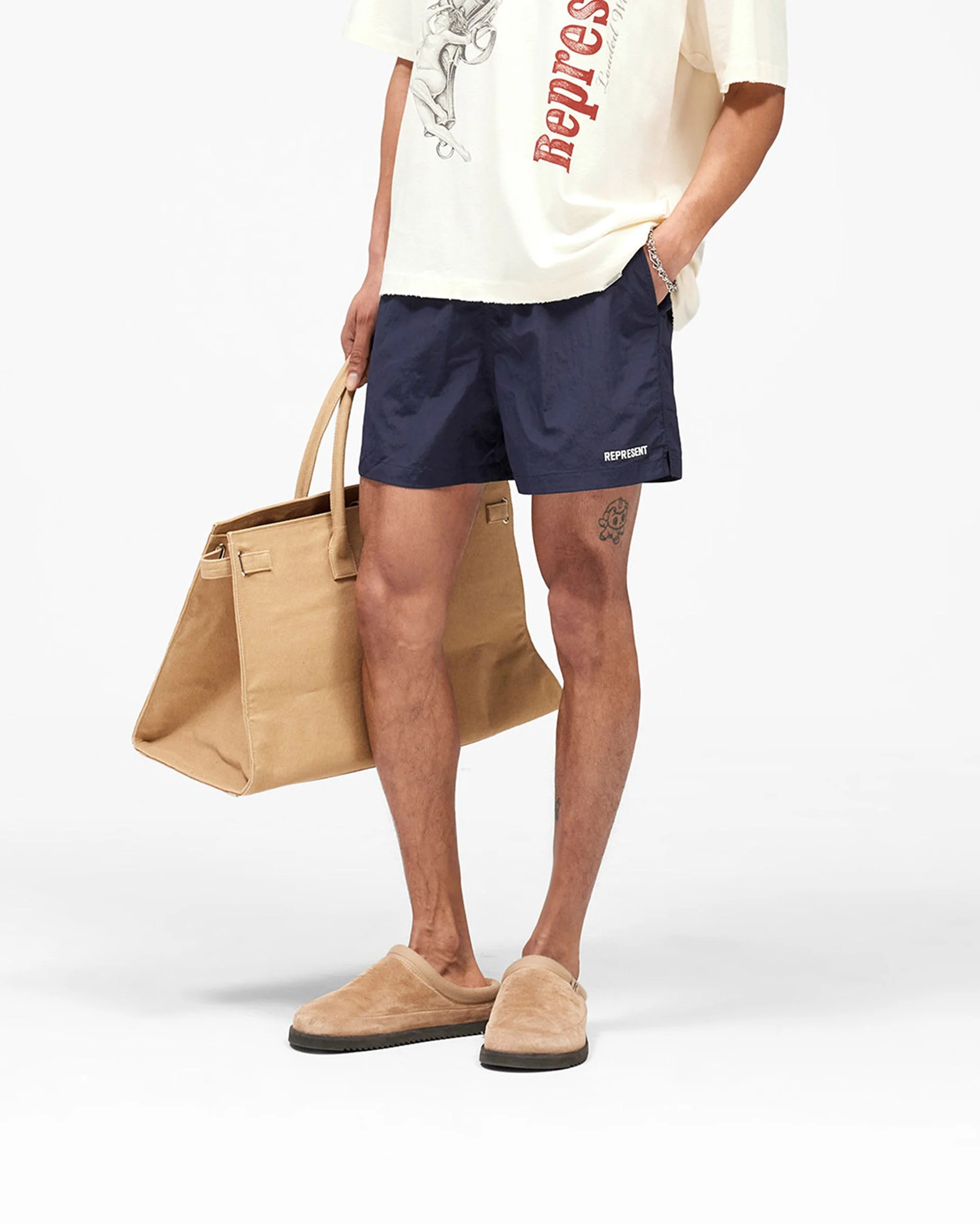 Represent Swim Short - Navy - Image 4