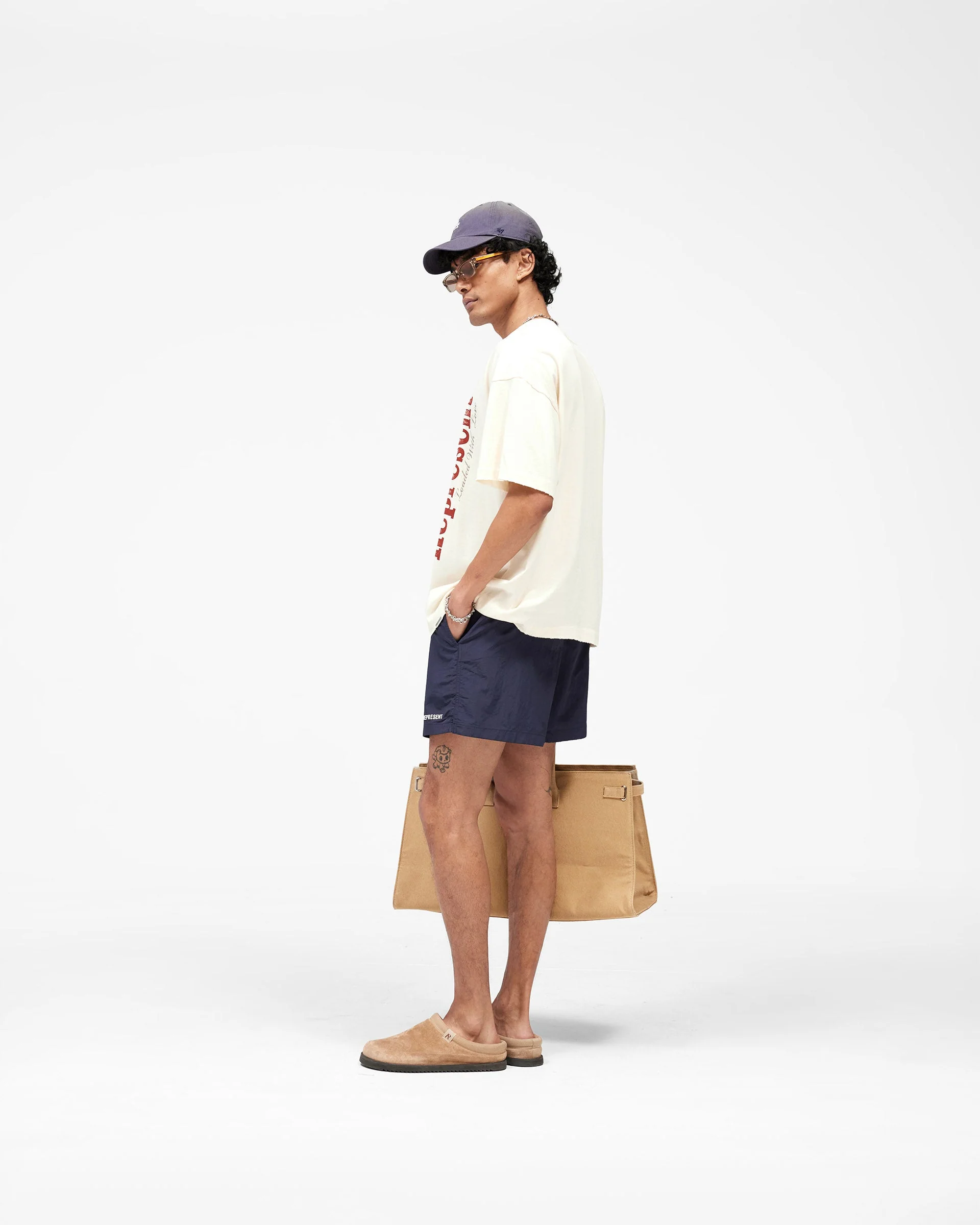 Represent Swim Short - Navy - Image 9