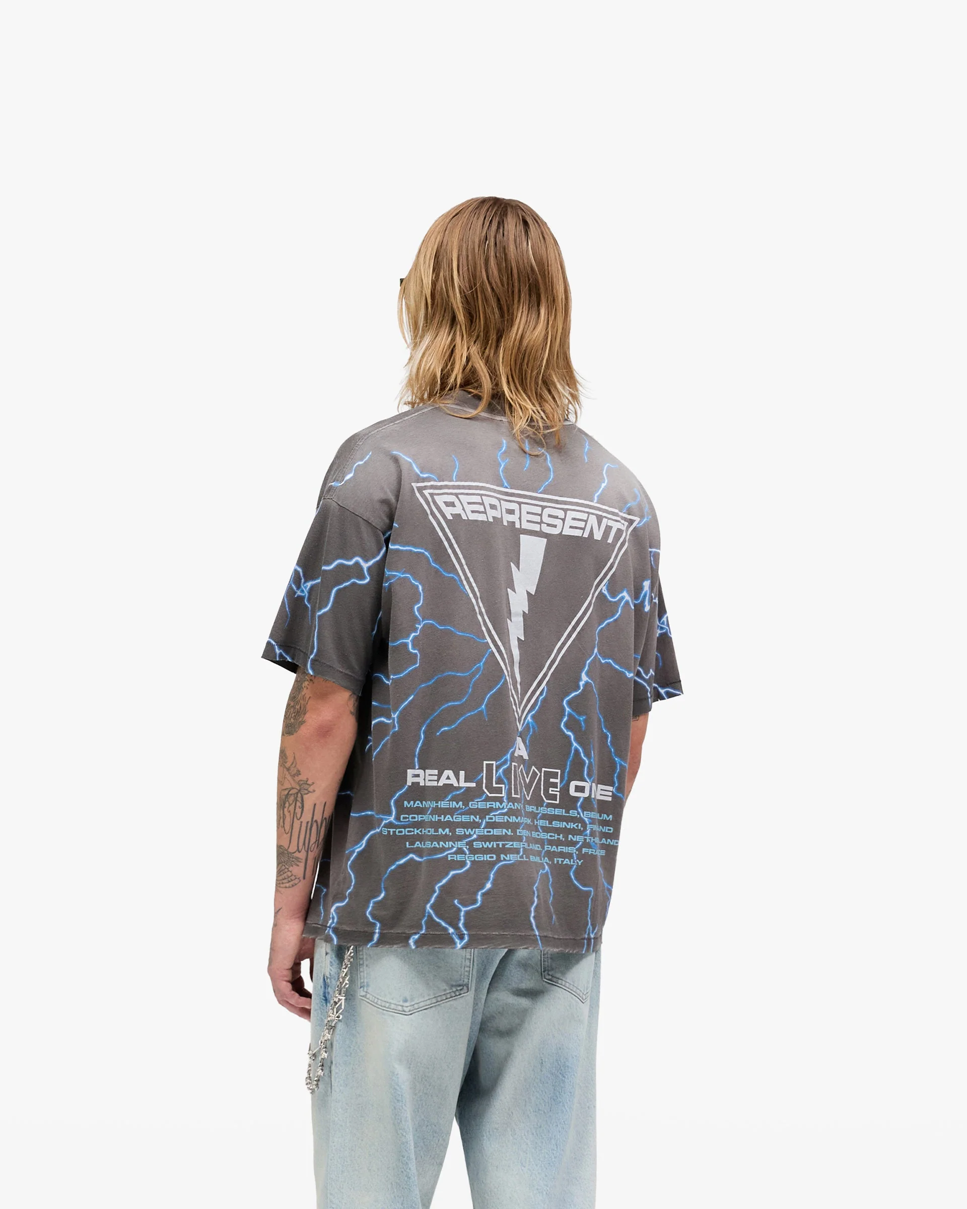 Represent X Iron Maiden A Real Live One T-Shirt - Stained Brown - Image 5