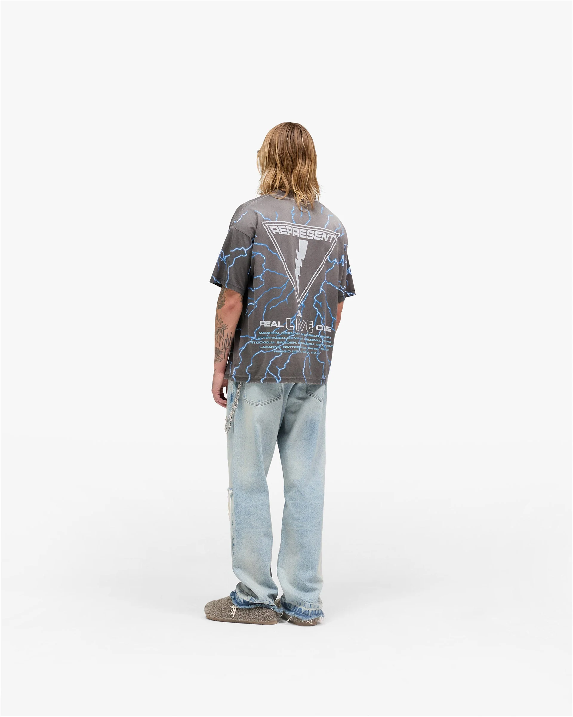 Represent X Iron Maiden A Real Live One T-Shirt - Stained Brown - Image 8