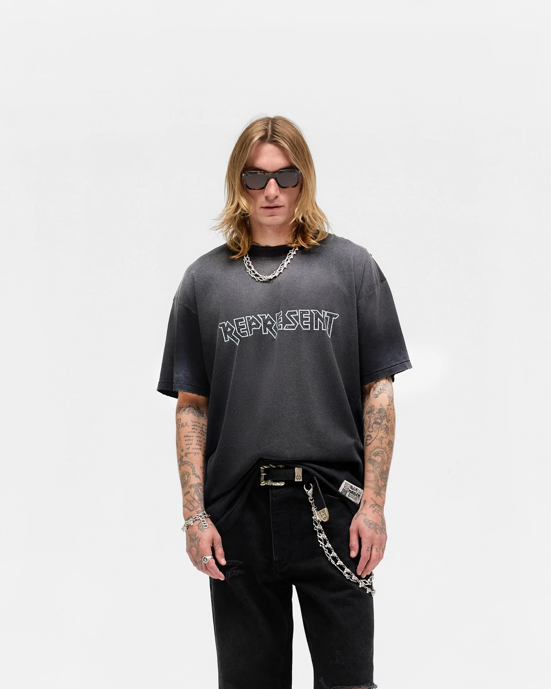 Represent X Iron Maiden Infinite Dreams T-Shirt - Aged Black - Image 3