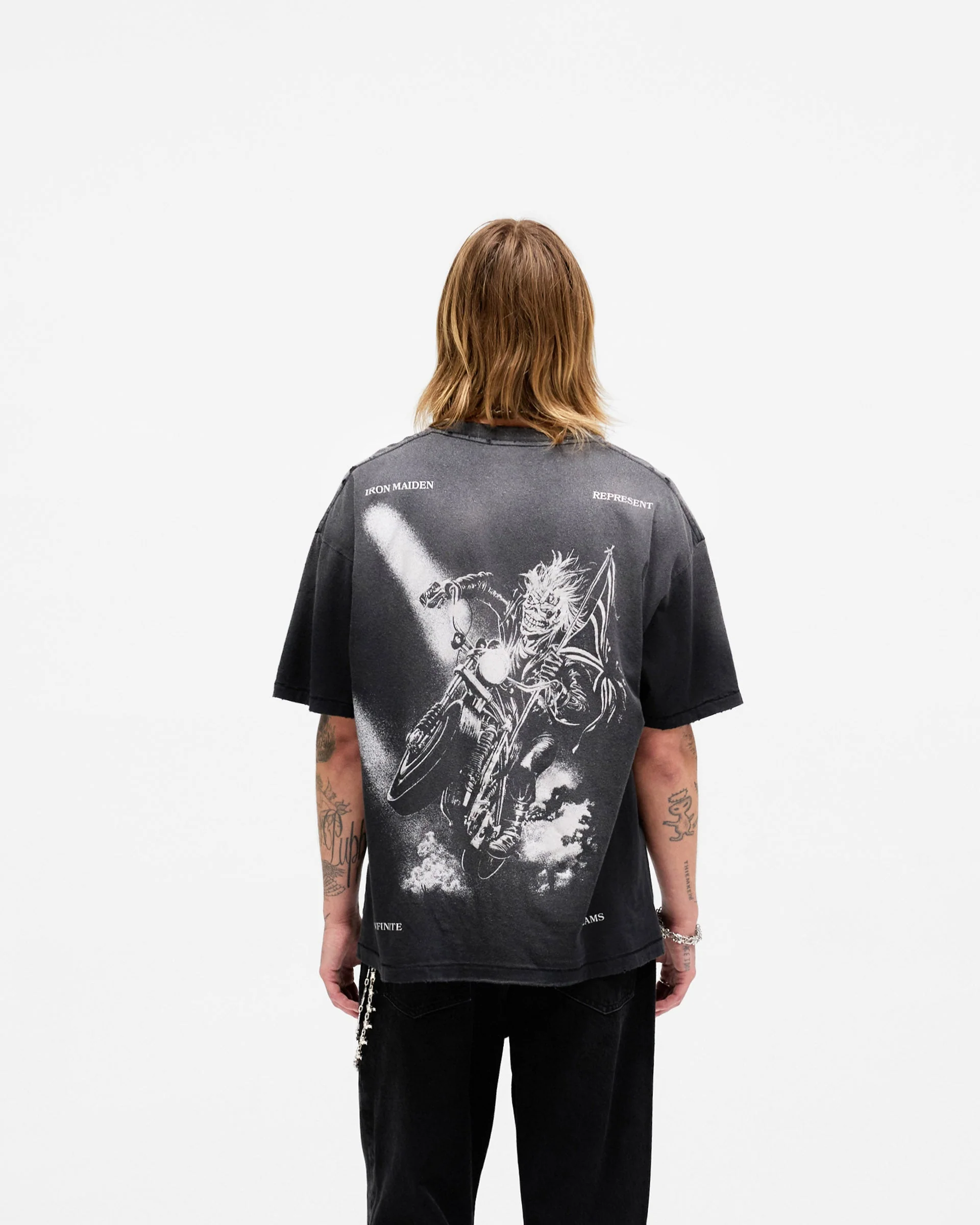 Represent X Iron Maiden Infinite Dreams T-Shirt - Aged Black - Image 6