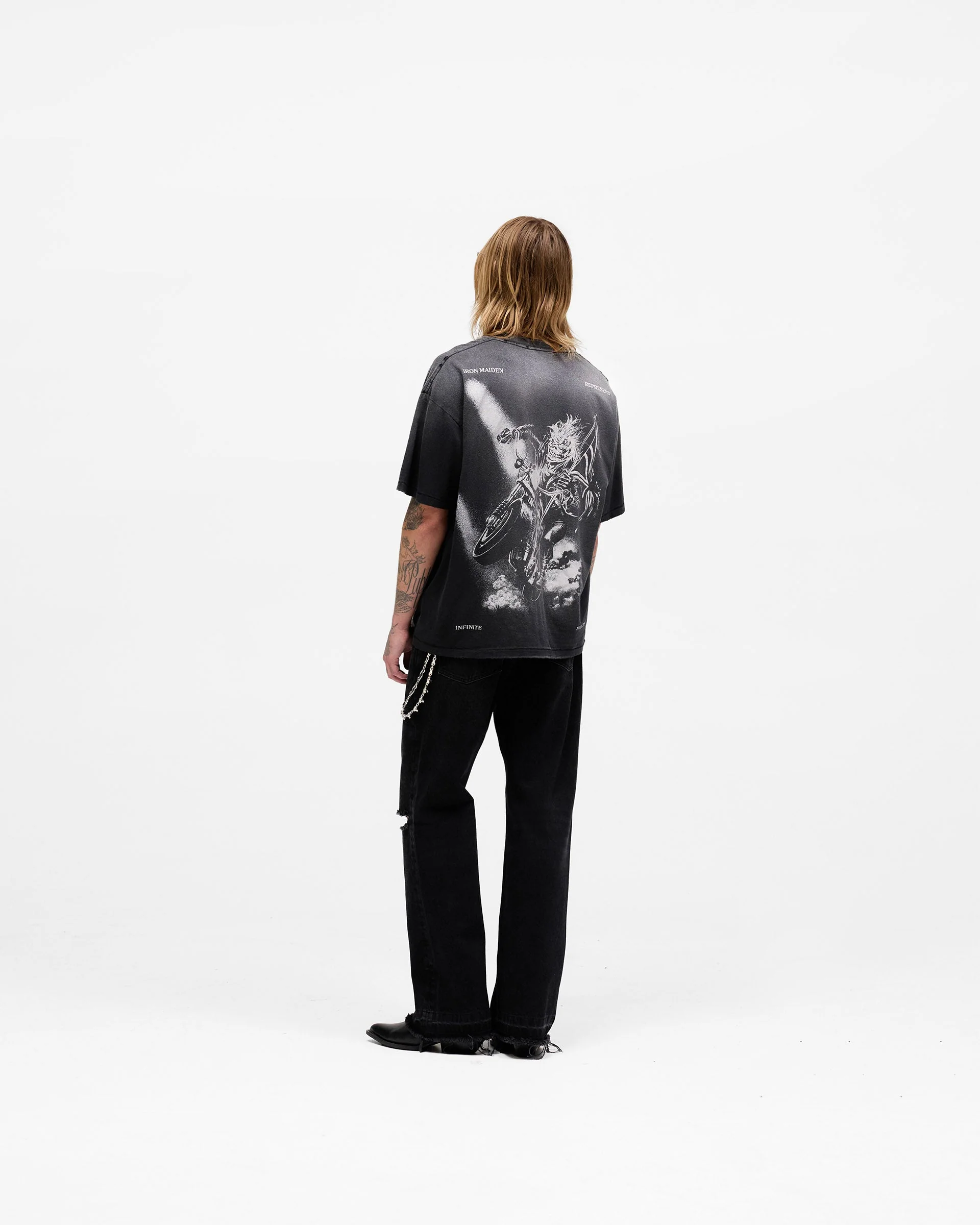 Represent X Iron Maiden Infinite Dreams T-Shirt - Aged Black - Image 8