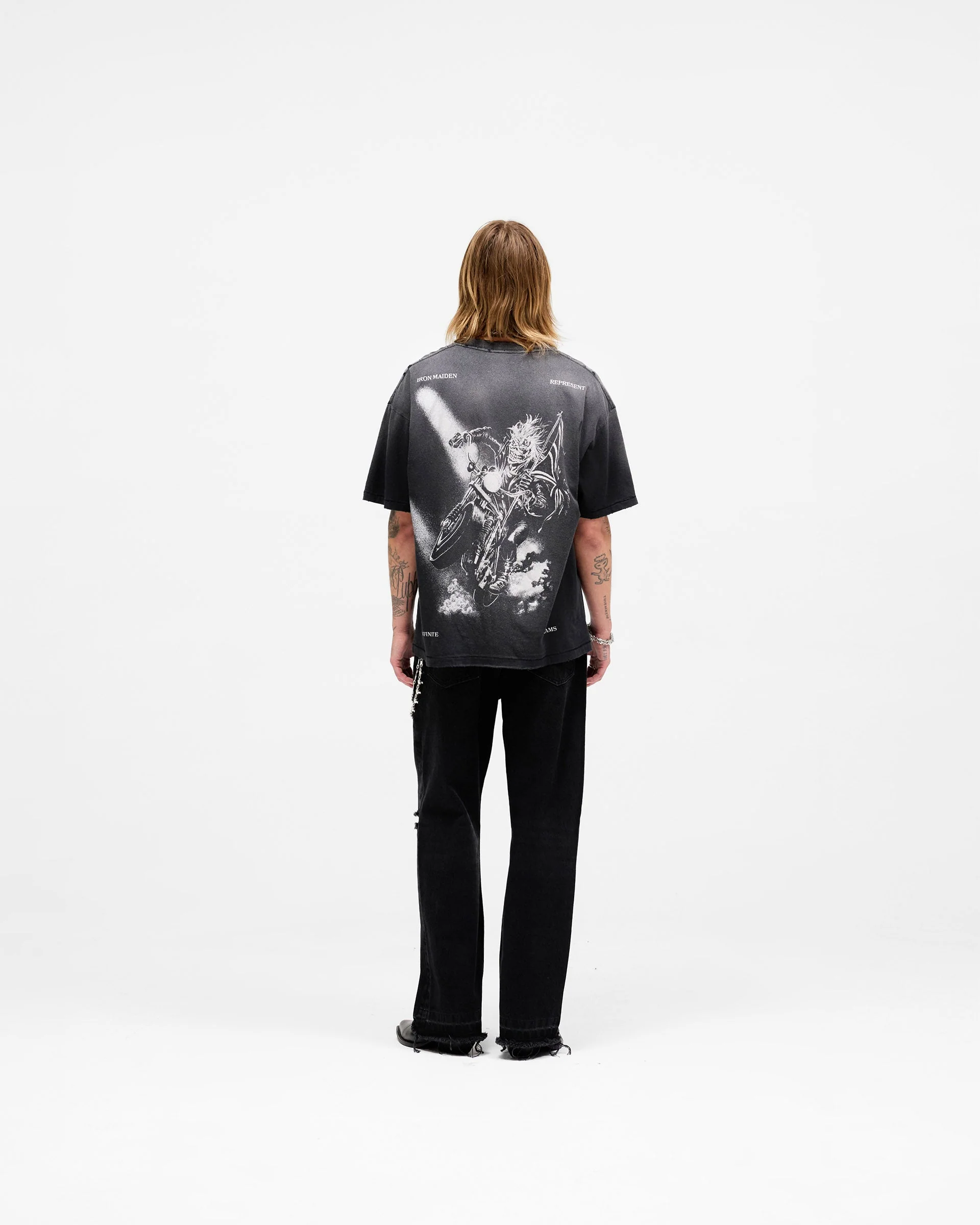 Represent X Iron Maiden Infinite Dreams T-Shirt - Aged Black - Image 9
