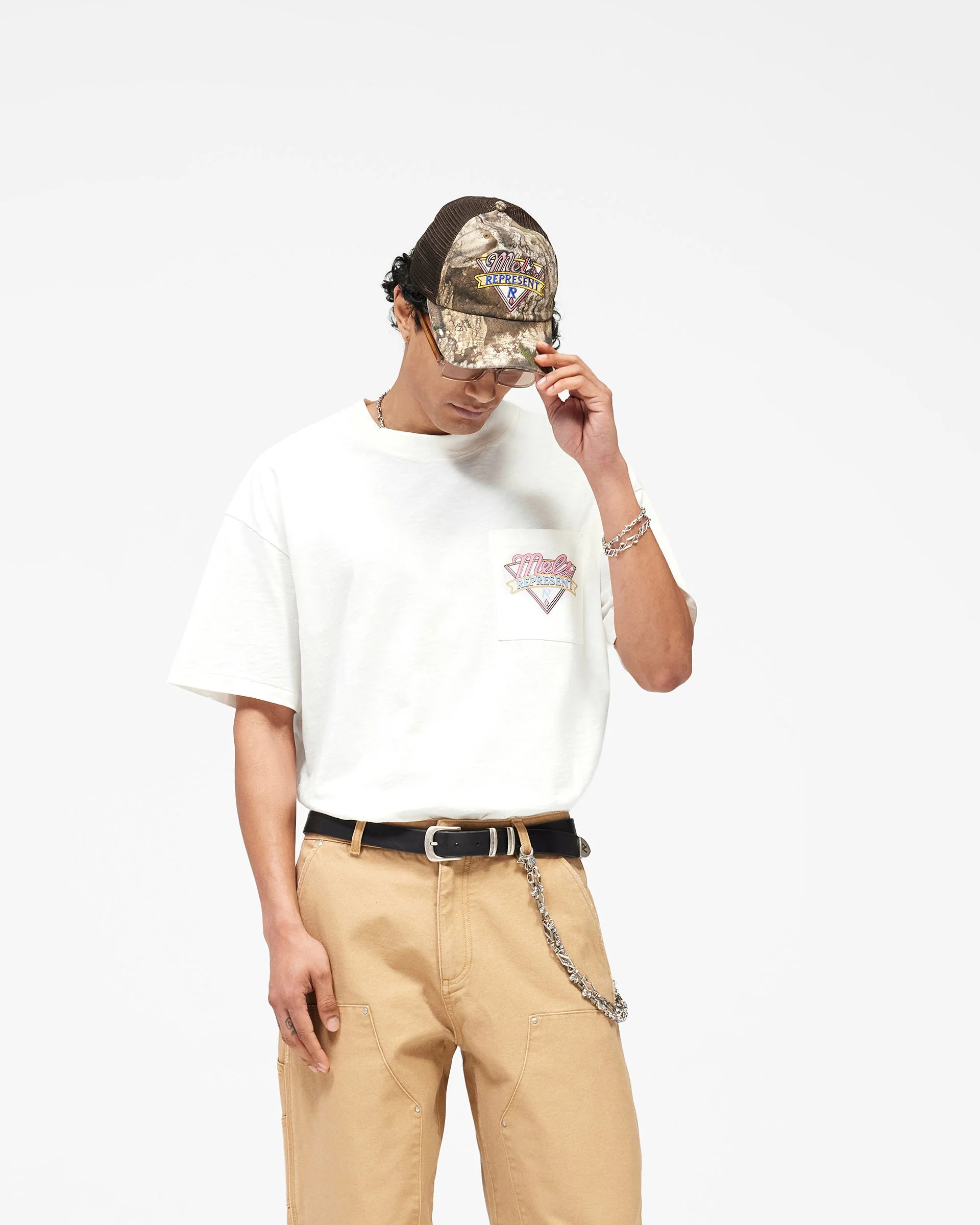 Represent x Mels Diner T-Shirt - Flat White - Image 6