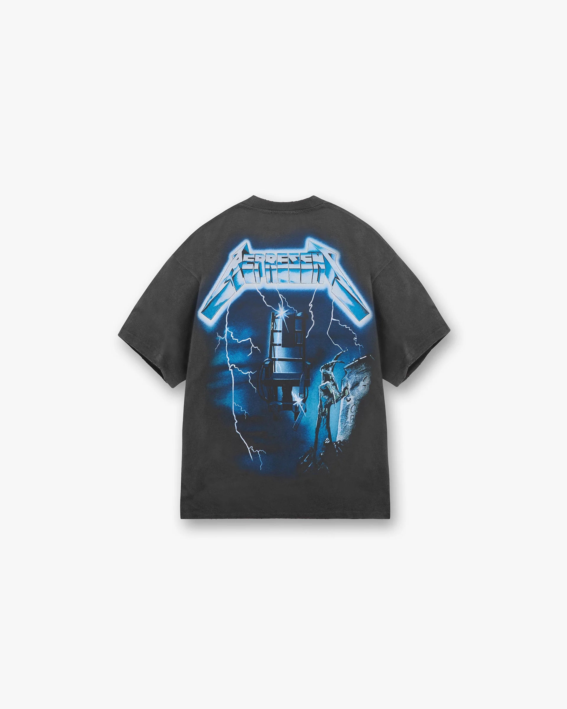 Represent X Metallica Ride The Lightning T-Shirt - Vintage Grey - Image 2