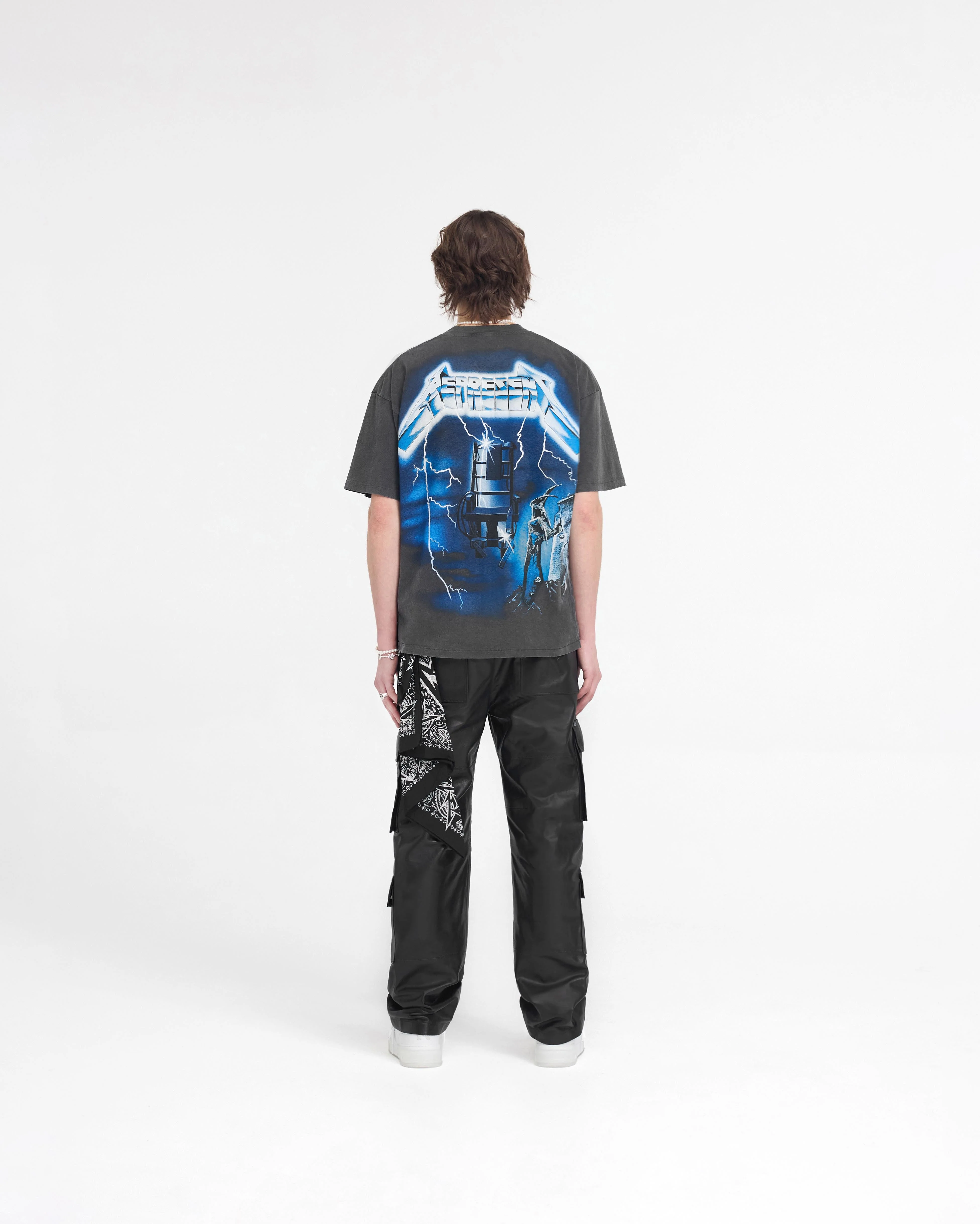 Represent X Metallica Ride The Lightning T-Shirt - Vintage Grey - Image 5
