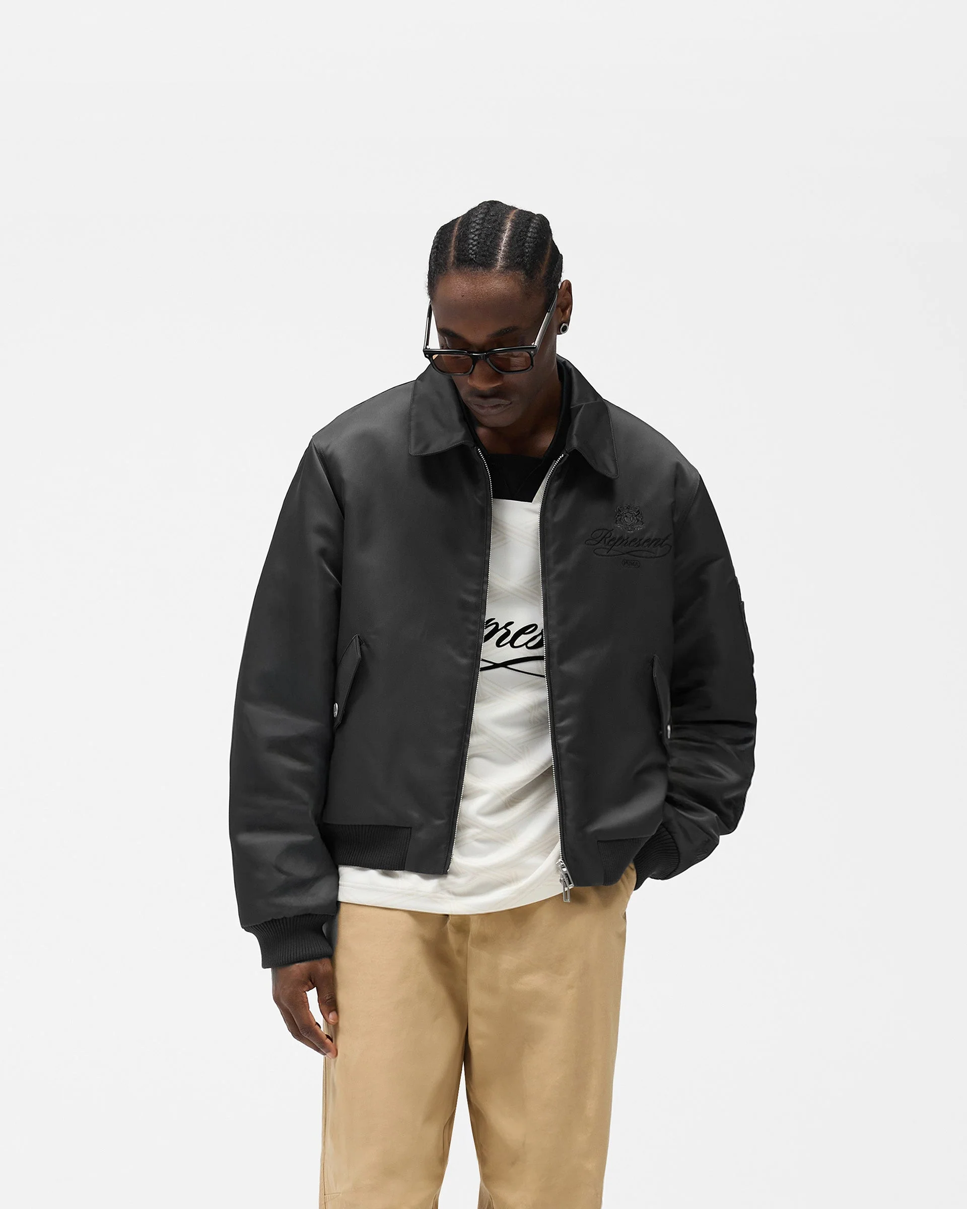Represent X Puma Bomber - Dark Grey - Image 3
