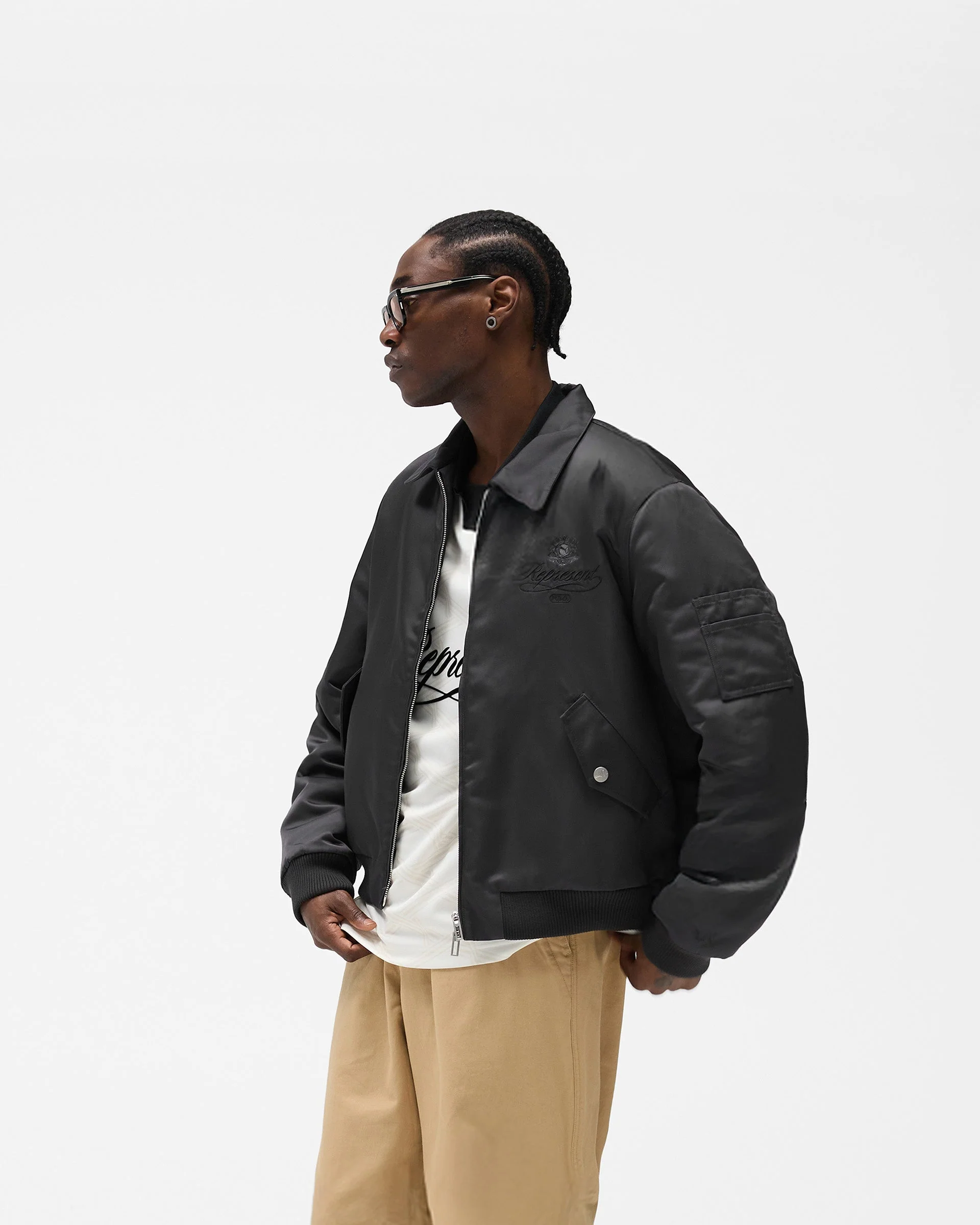 Represent X Puma Bomber - Dark Grey - Image 4