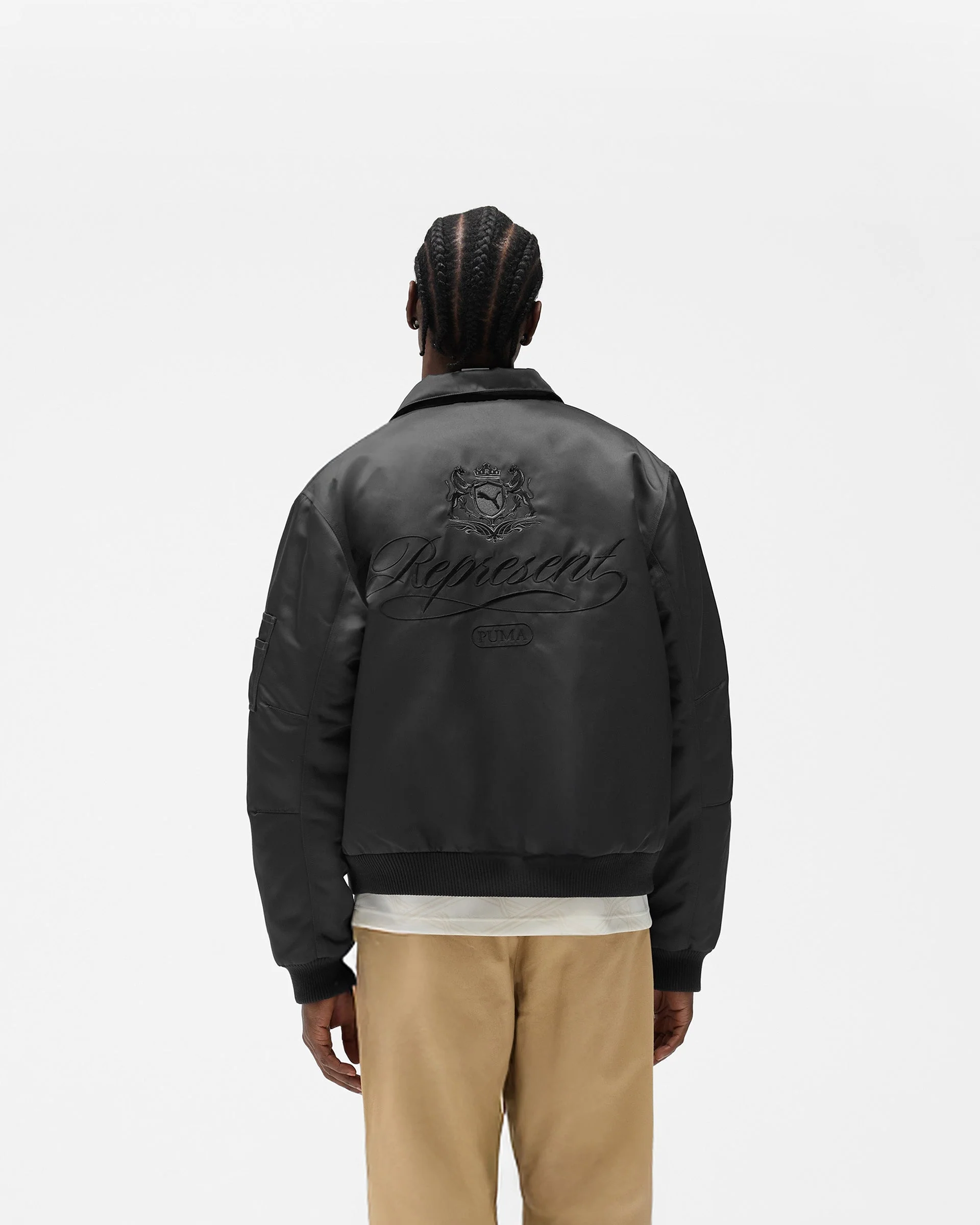 Represent X Puma Bomber - Dark Grey - Image 5