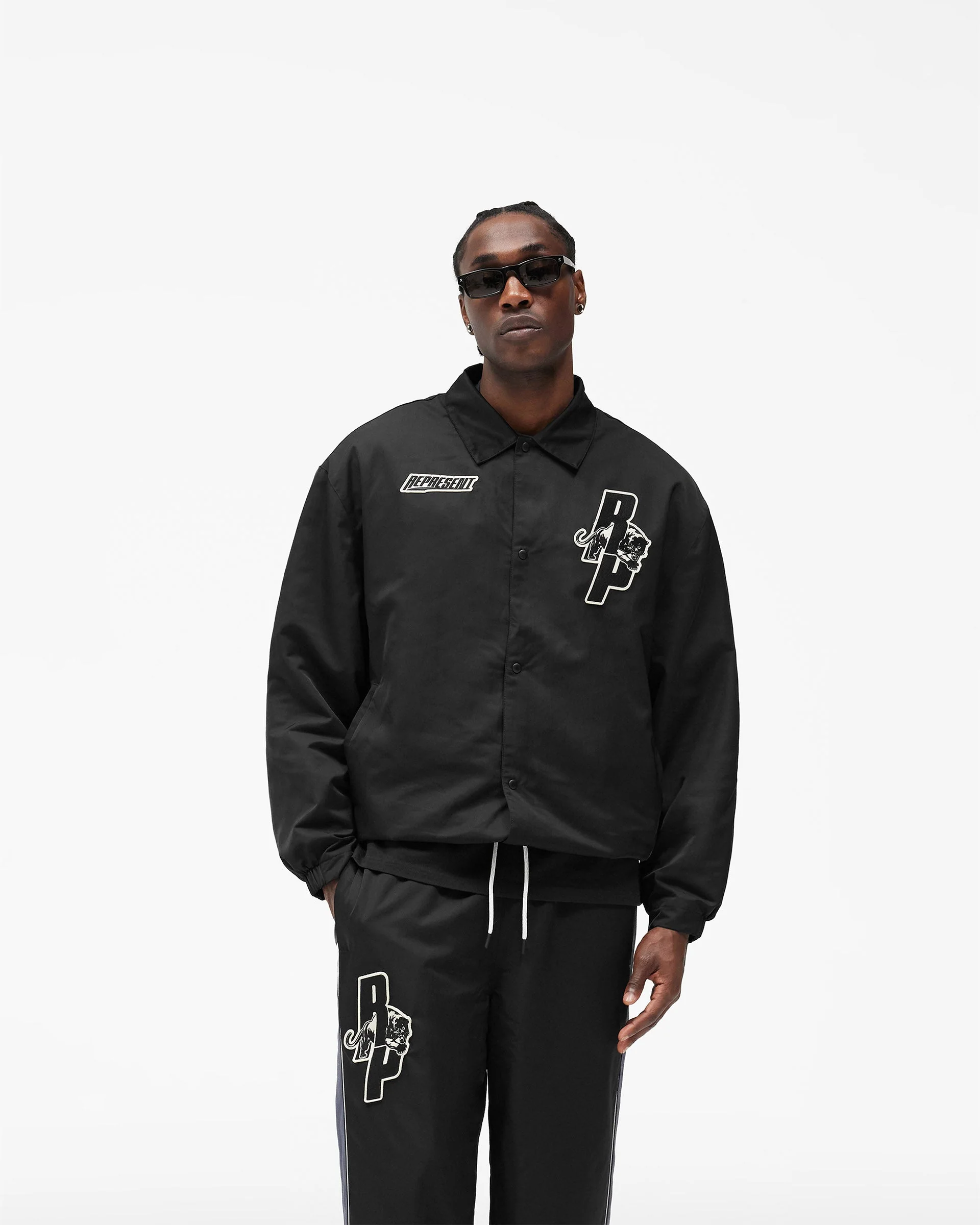 Represent X Puma Coach Jacket - Puma Black - Image 3