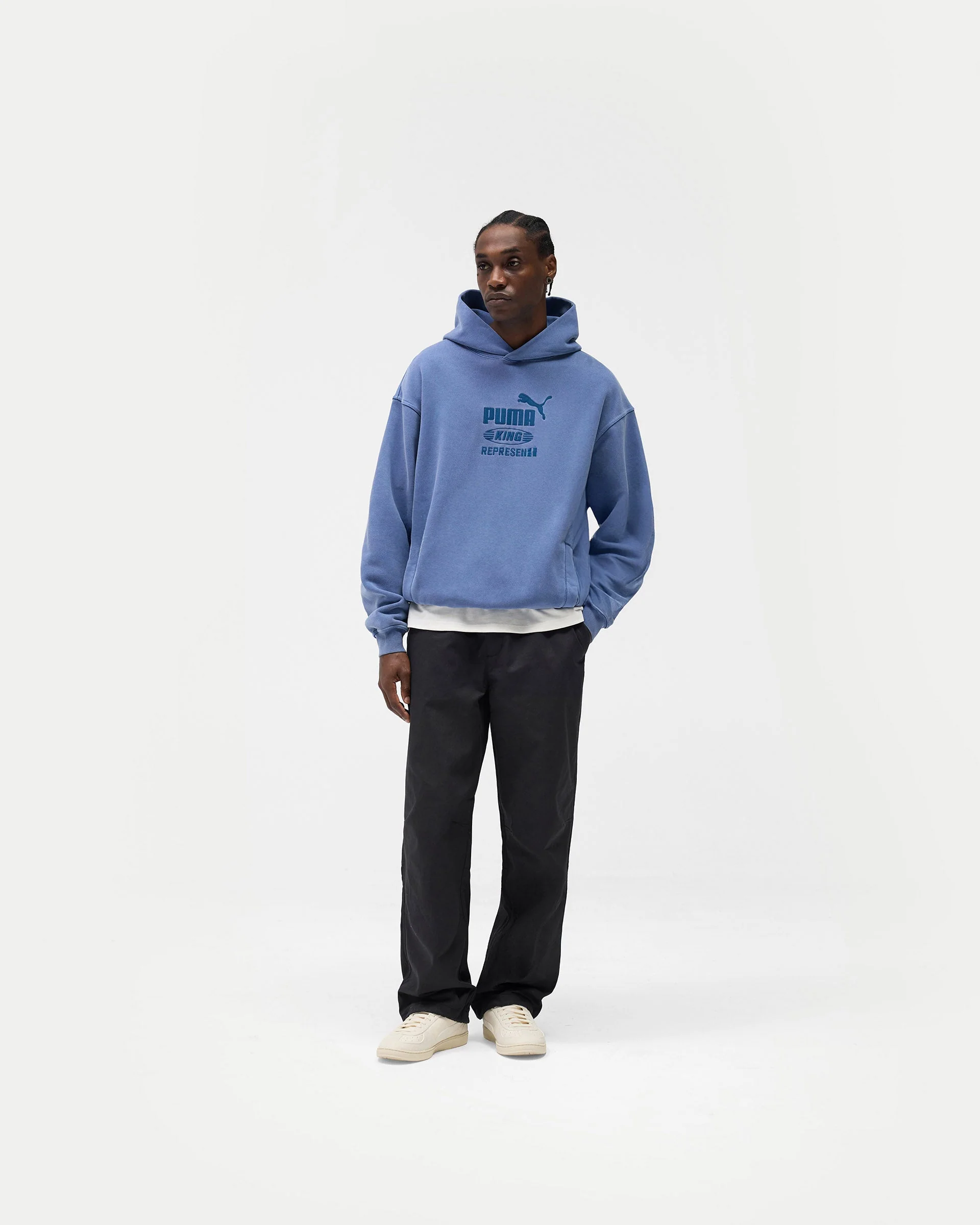 Represent X Puma Graphic Hoodie - Blue Dusk - Image 5