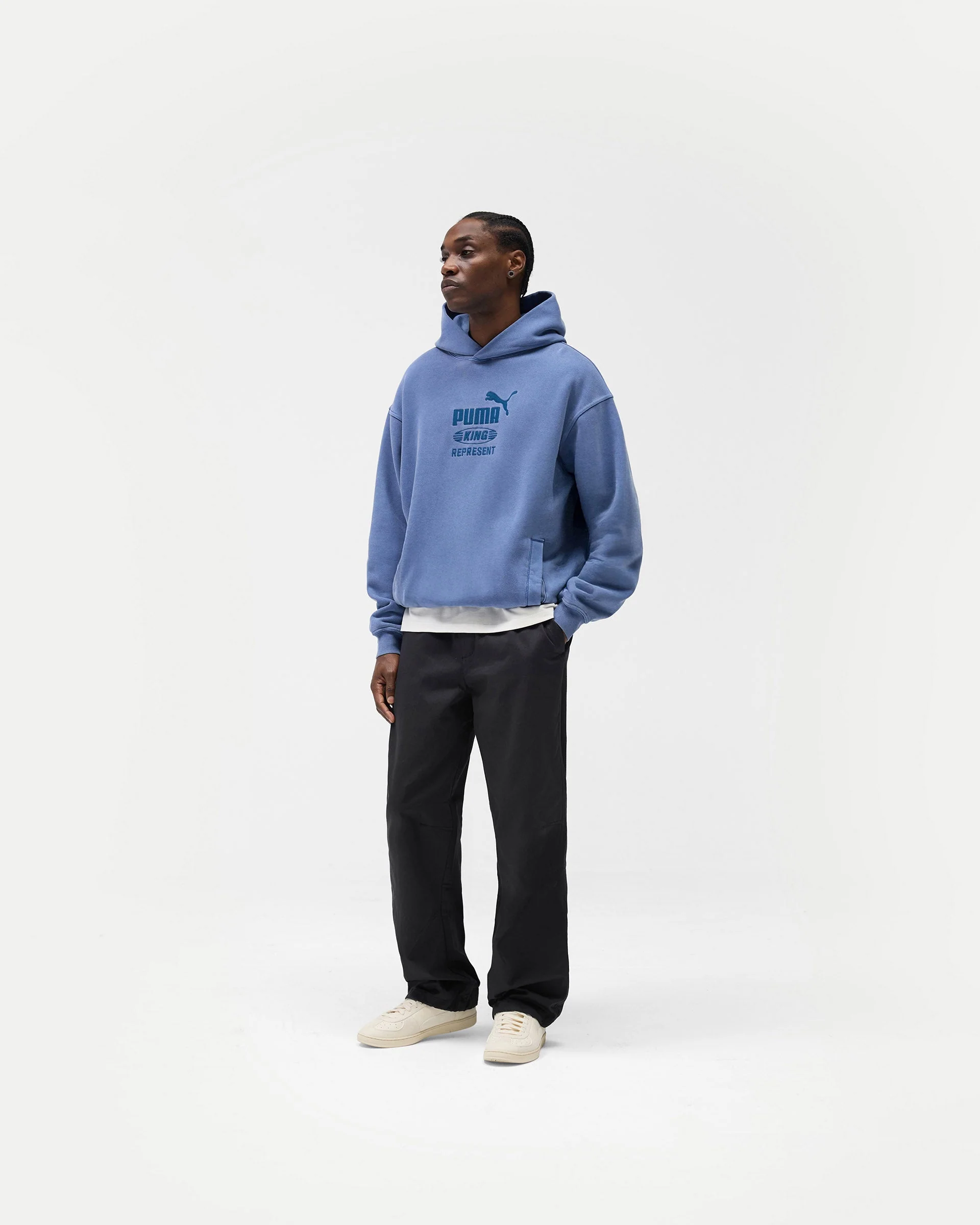 Represent X Puma Graphic Hoodie - Blue Dusk - Image 6