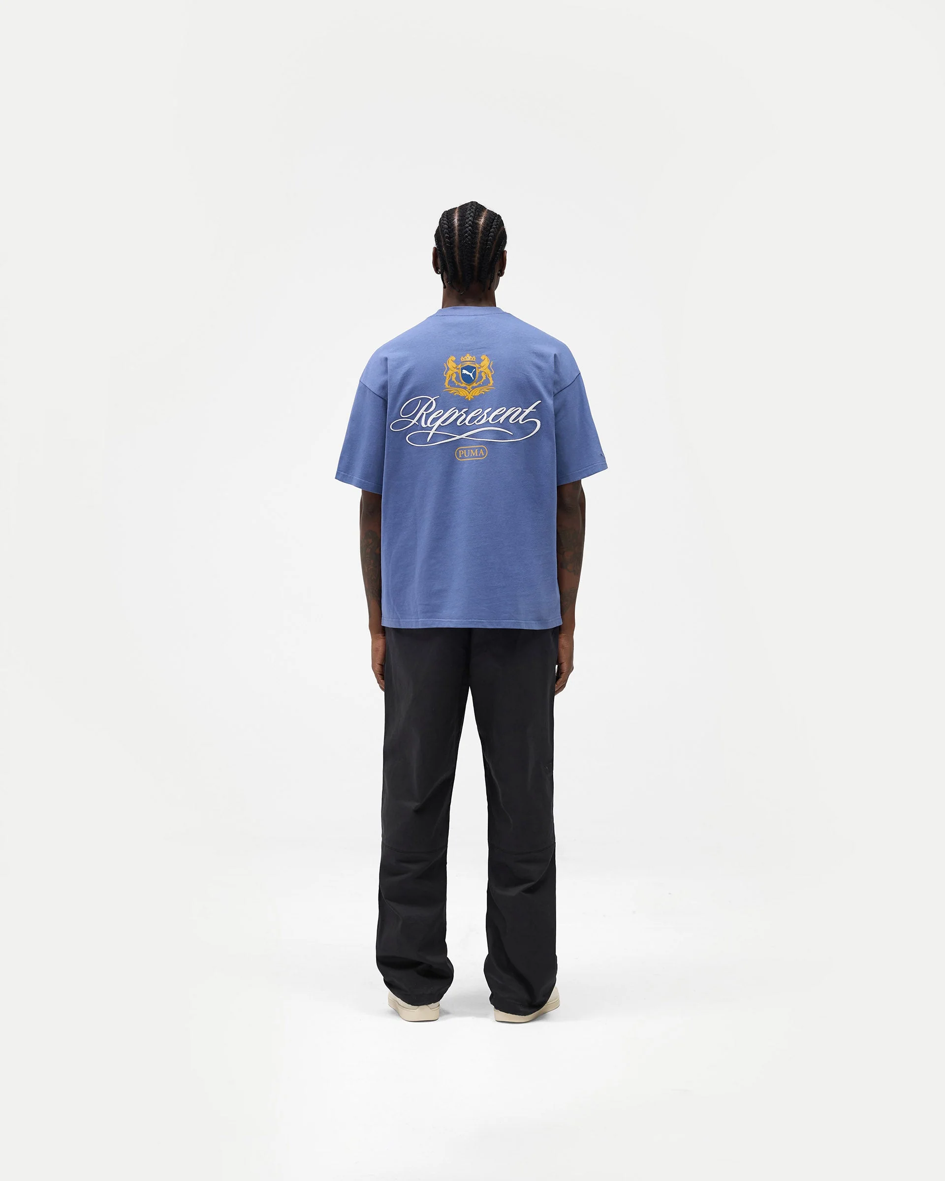 Represent X Puma Graphic T-Shirt - Blue Dusk - Image 10